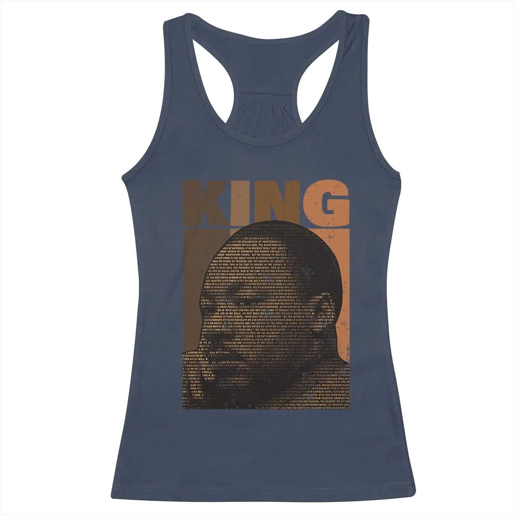 Martin Luther King Racerback Tank Top Melanin African American Black History Month MLK TS10