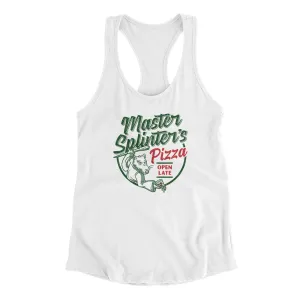 Master Splinters Pizza Women's Racerback Tank
