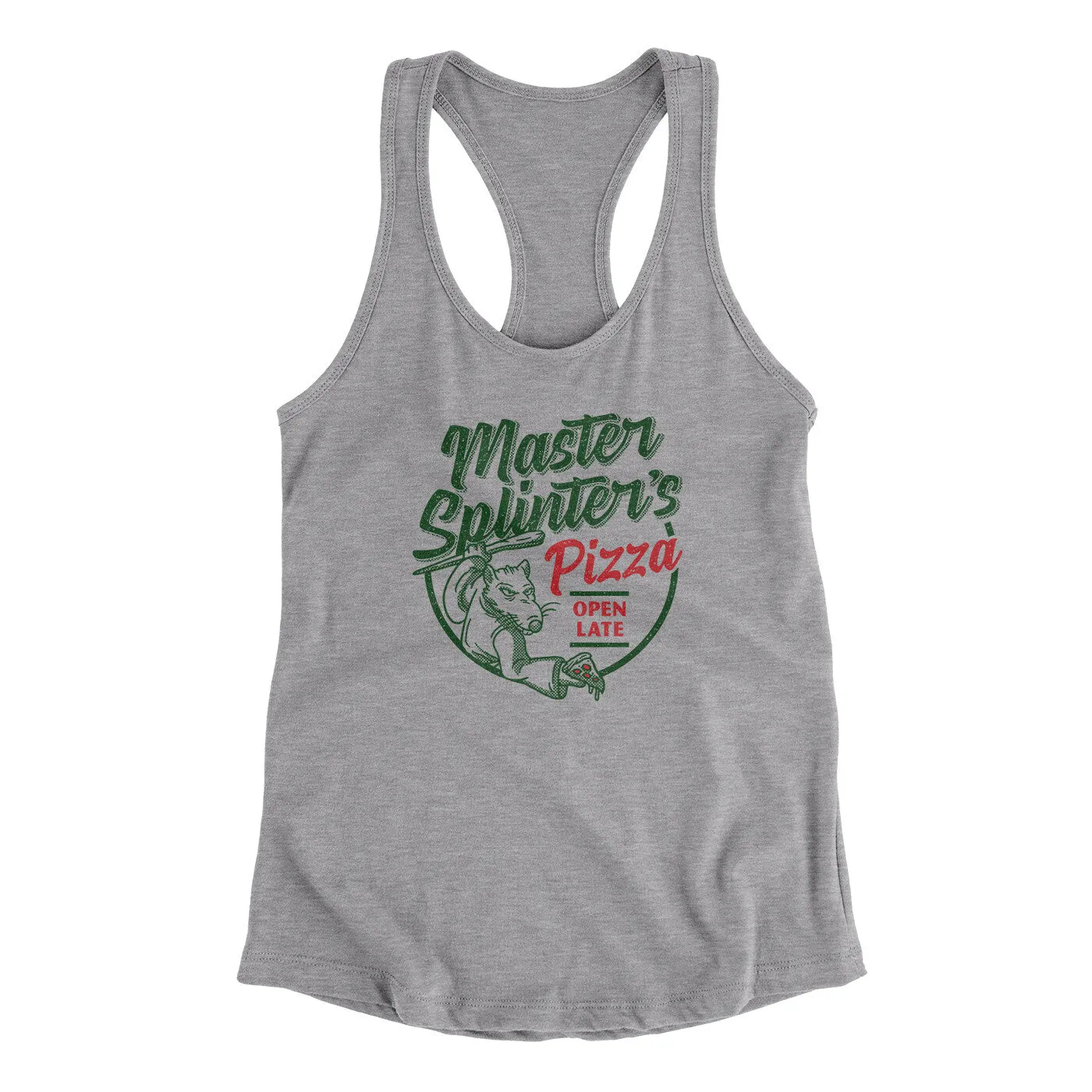 Master Splinters Pizza Women's Racerback Tank