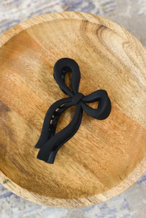 Matte Bow Hair Clips