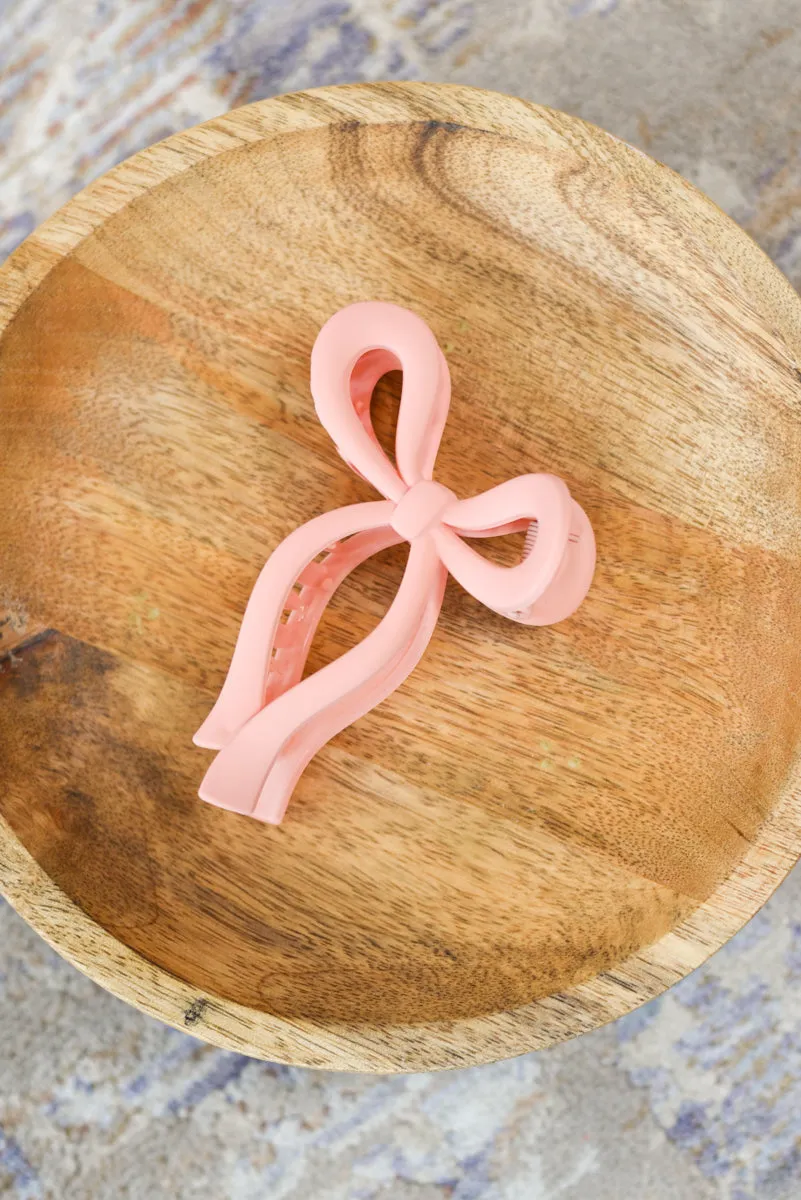 Matte Bow Hair Clips