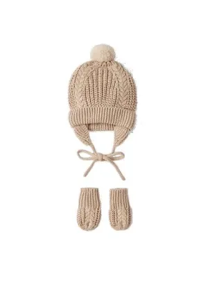 Mayoral Fawn Knitted Hat & Mittens Gift Set