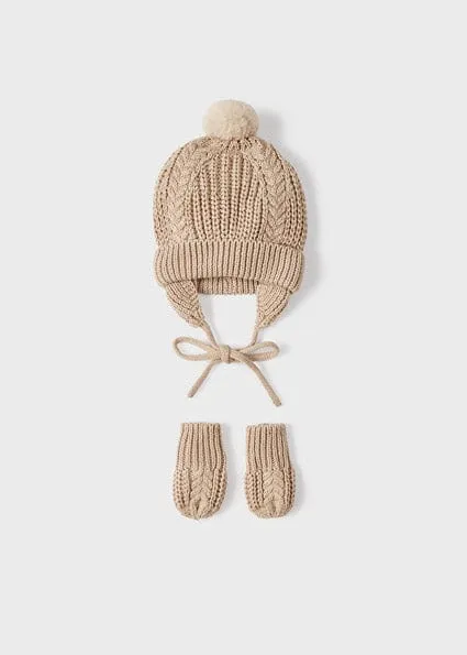 Mayoral Fawn Knitted Hat & Mittens Gift Set