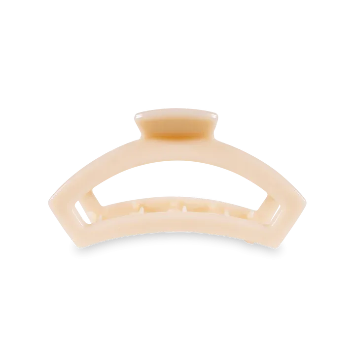 Medium Teleties Open Claw Clip - Almond Beige