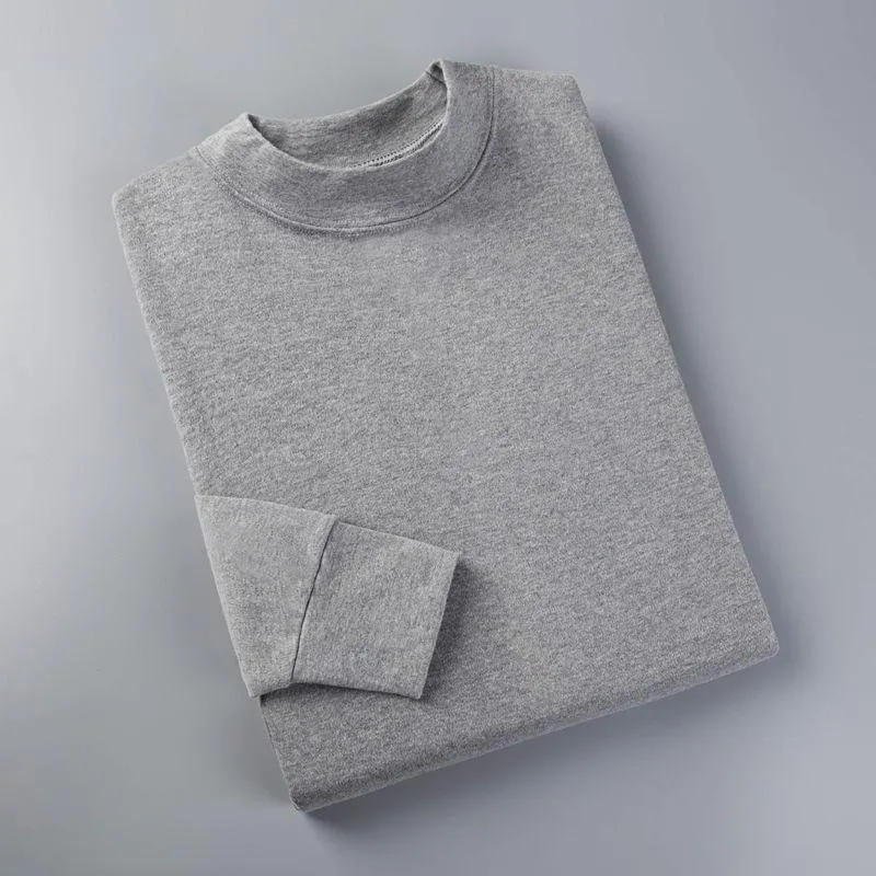 Men Winter Autumn Thicken Thermal Underwear Tight Tops High Elasticity Wearable Comfortable Versatile Pajamas Spring Long Sleeve Clothes Breathable