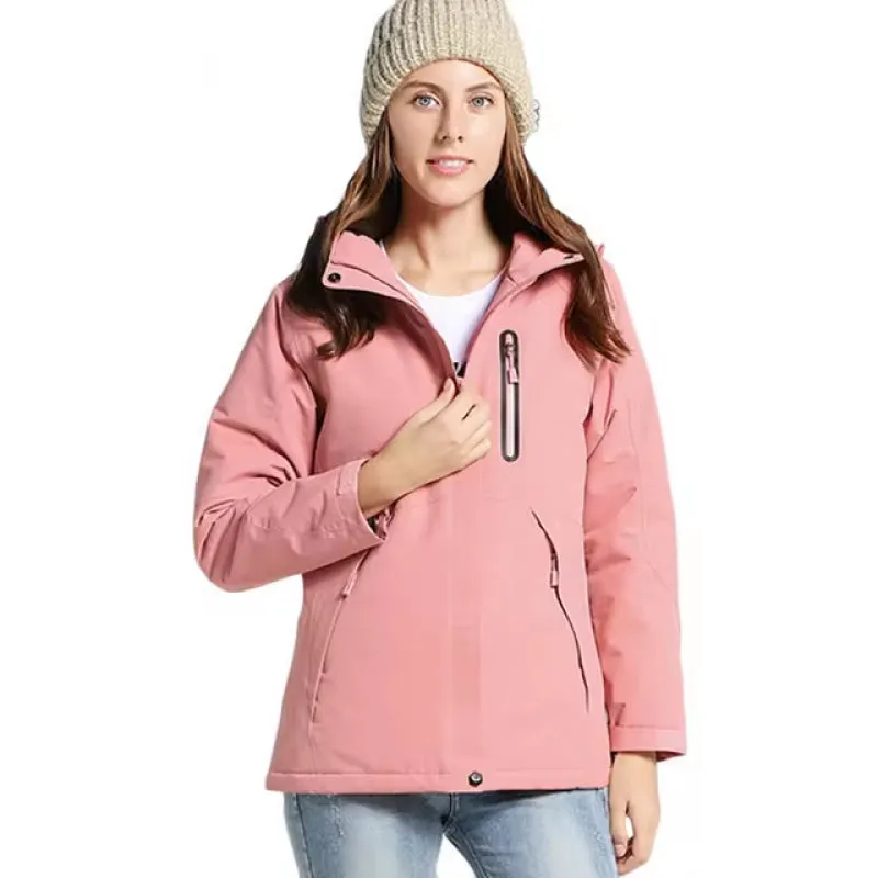 Men Women Thick USB Heated Coat Waterproof Windbreaker