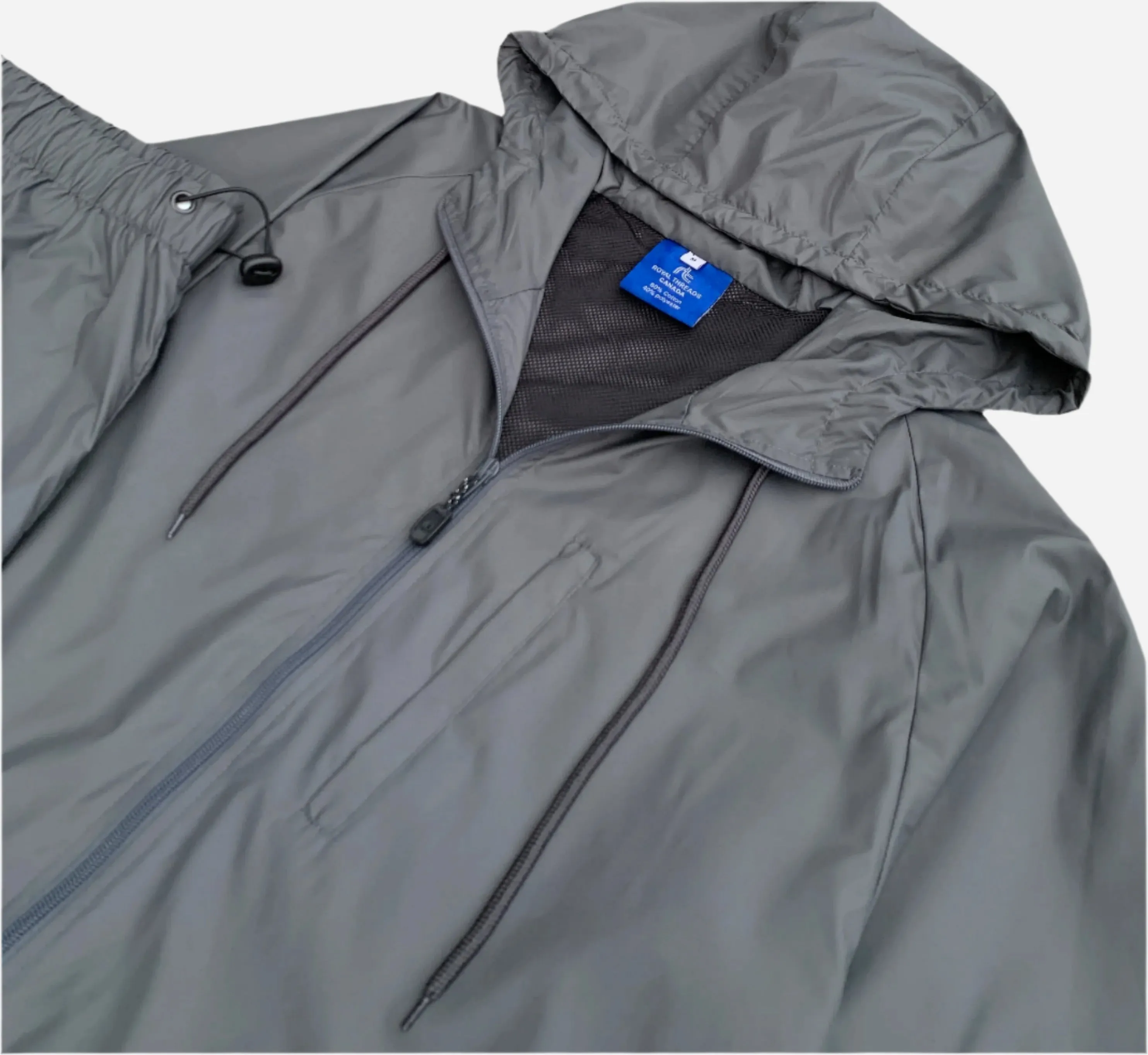Men’s 2-Piece light Tracksuit Windbreaker Set Jogger Sauna GYM Set with Mesh Lining