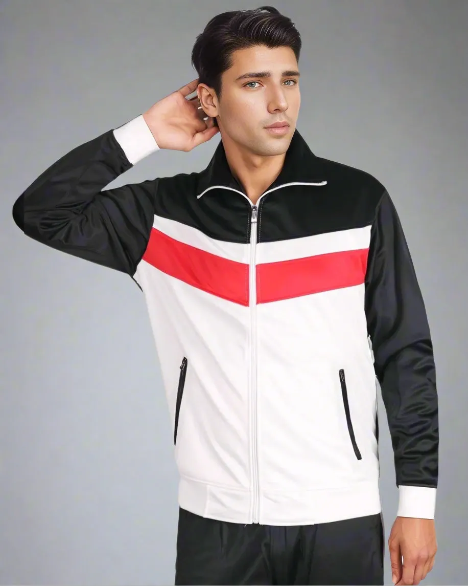 Men's Active Daily wear Tracksuit Jogger Track Jacket & Track Pants Jogging Suit