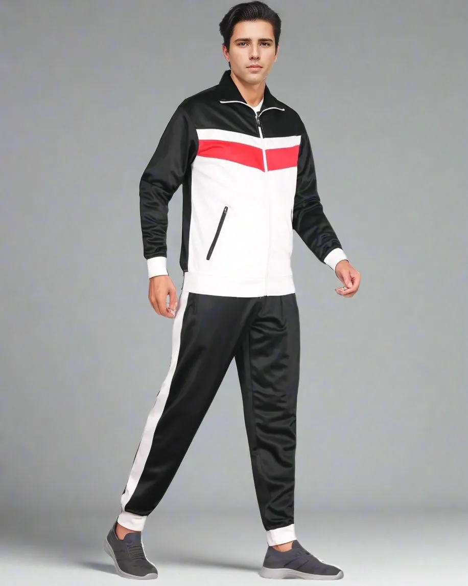 Men's Active Daily wear Tracksuit Jogger Track Jacket & Track Pants Jogging Suit