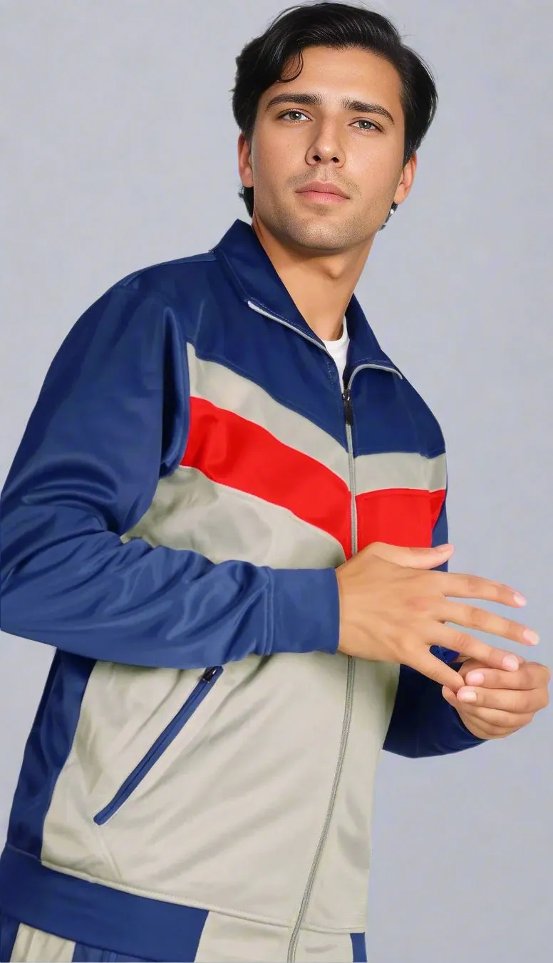 Men's Active Daily wear Tracksuit Jogger Track Jacket & Track Pants Jogging Suit