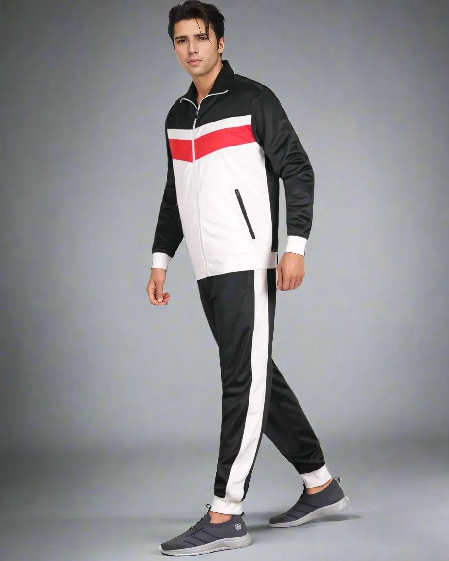 Men's Active Daily wear Tracksuit Jogger Track Jacket & Track Pants Jogging Suit