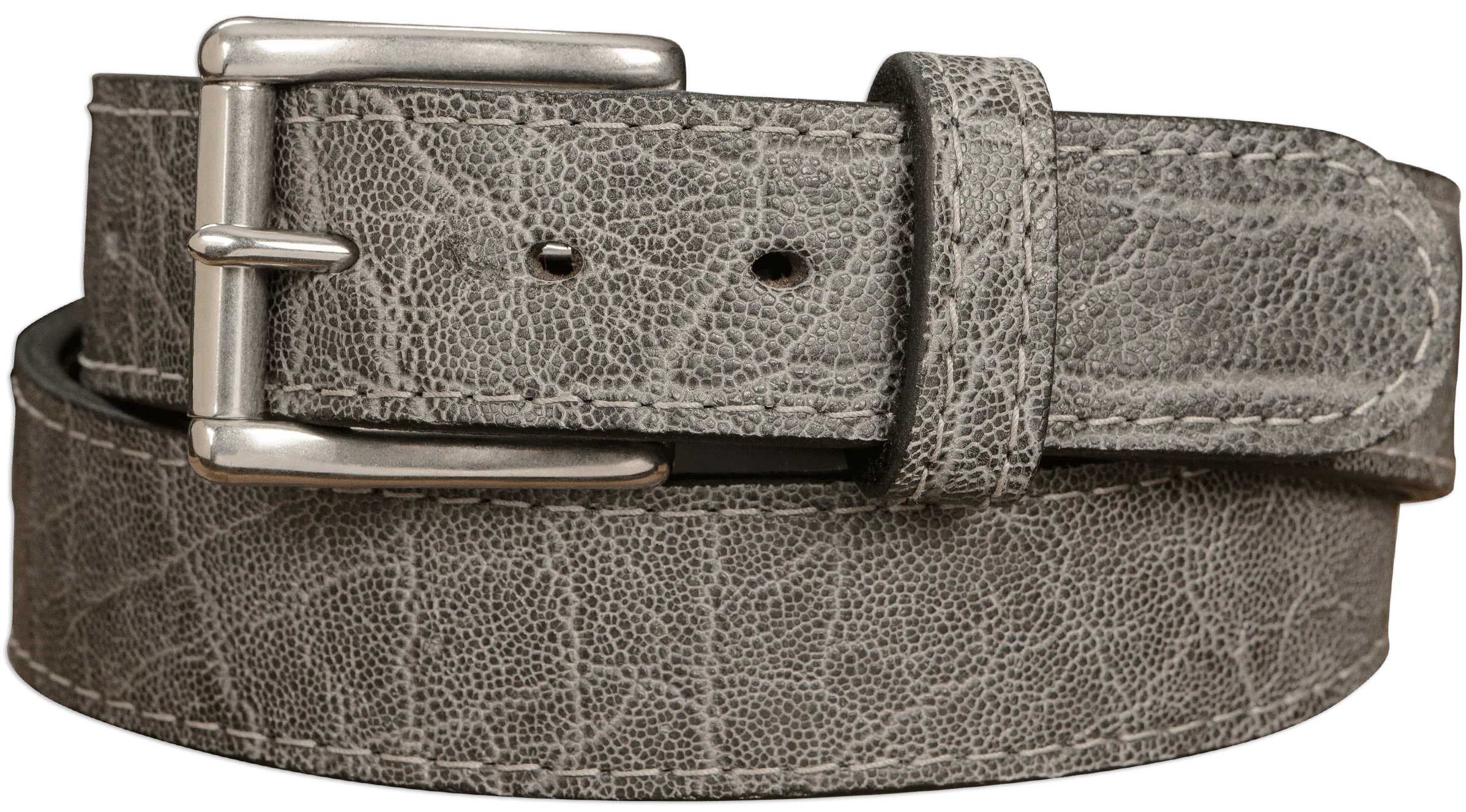 Men's Charcoal Gray Elephant Max Thickness Gun Belt