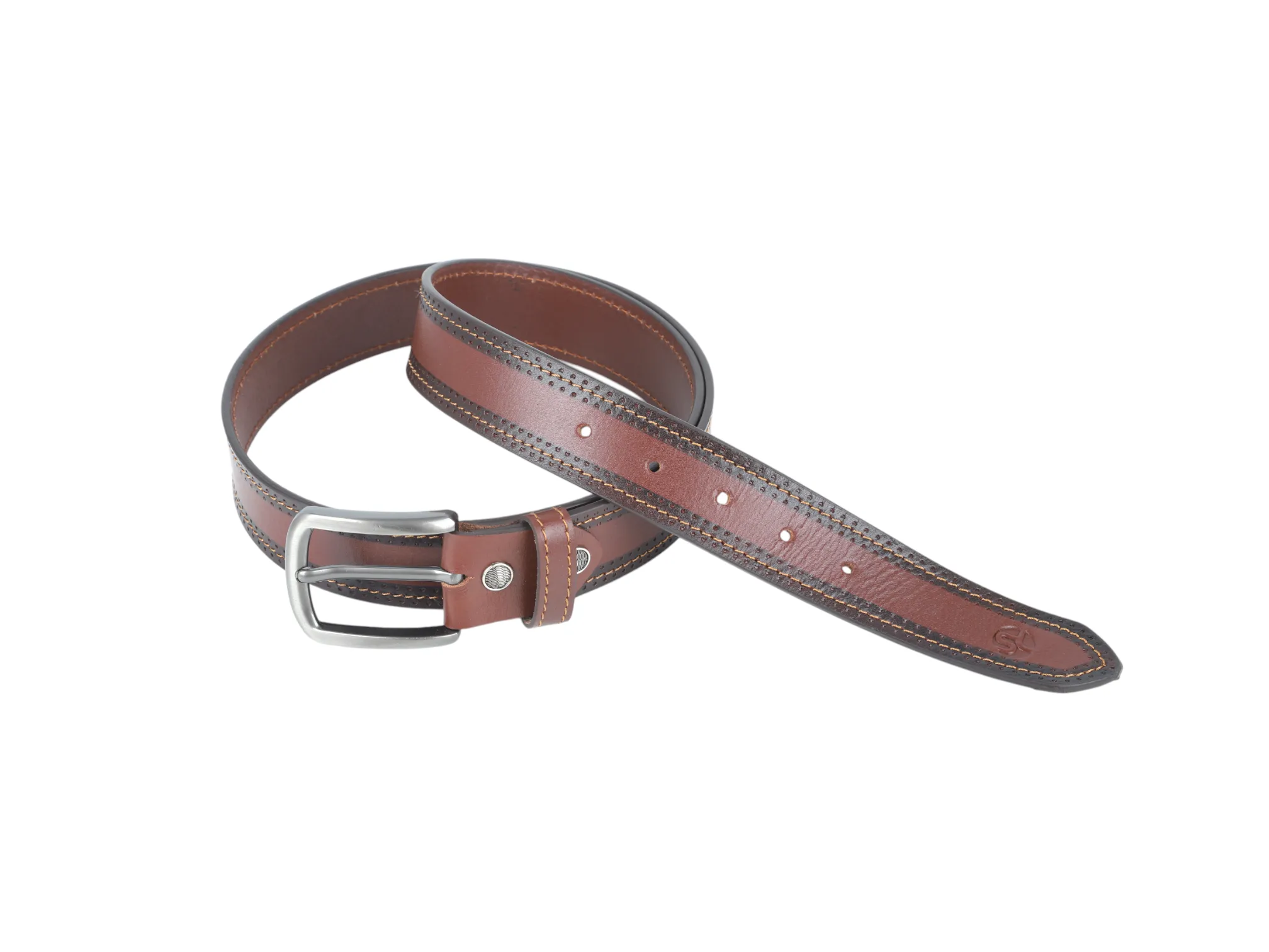 MENS LEATHER CASUAL BELT 99431