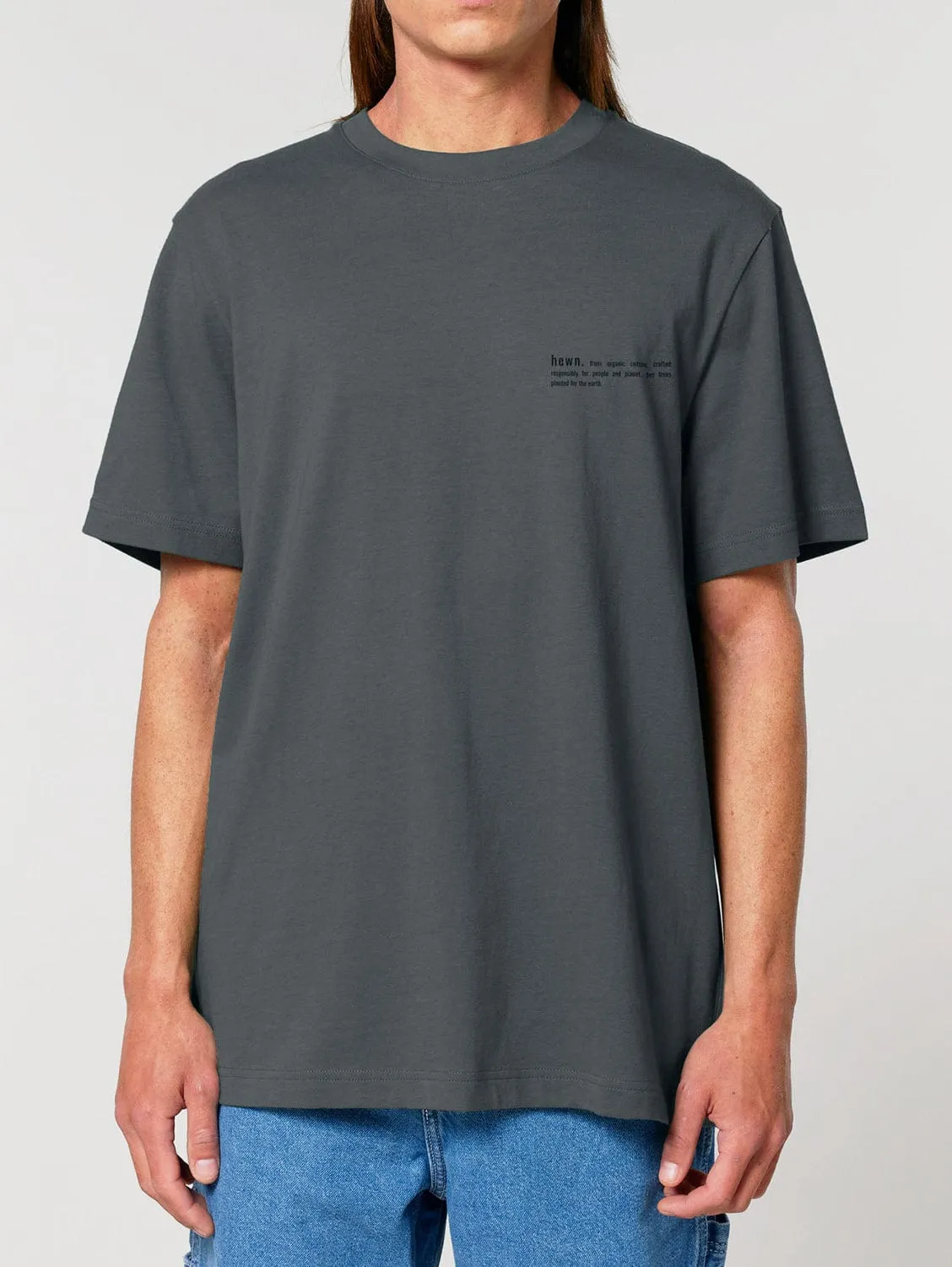 Men's Organic Cotton Relaxed Fit T-shirt | Anthracite