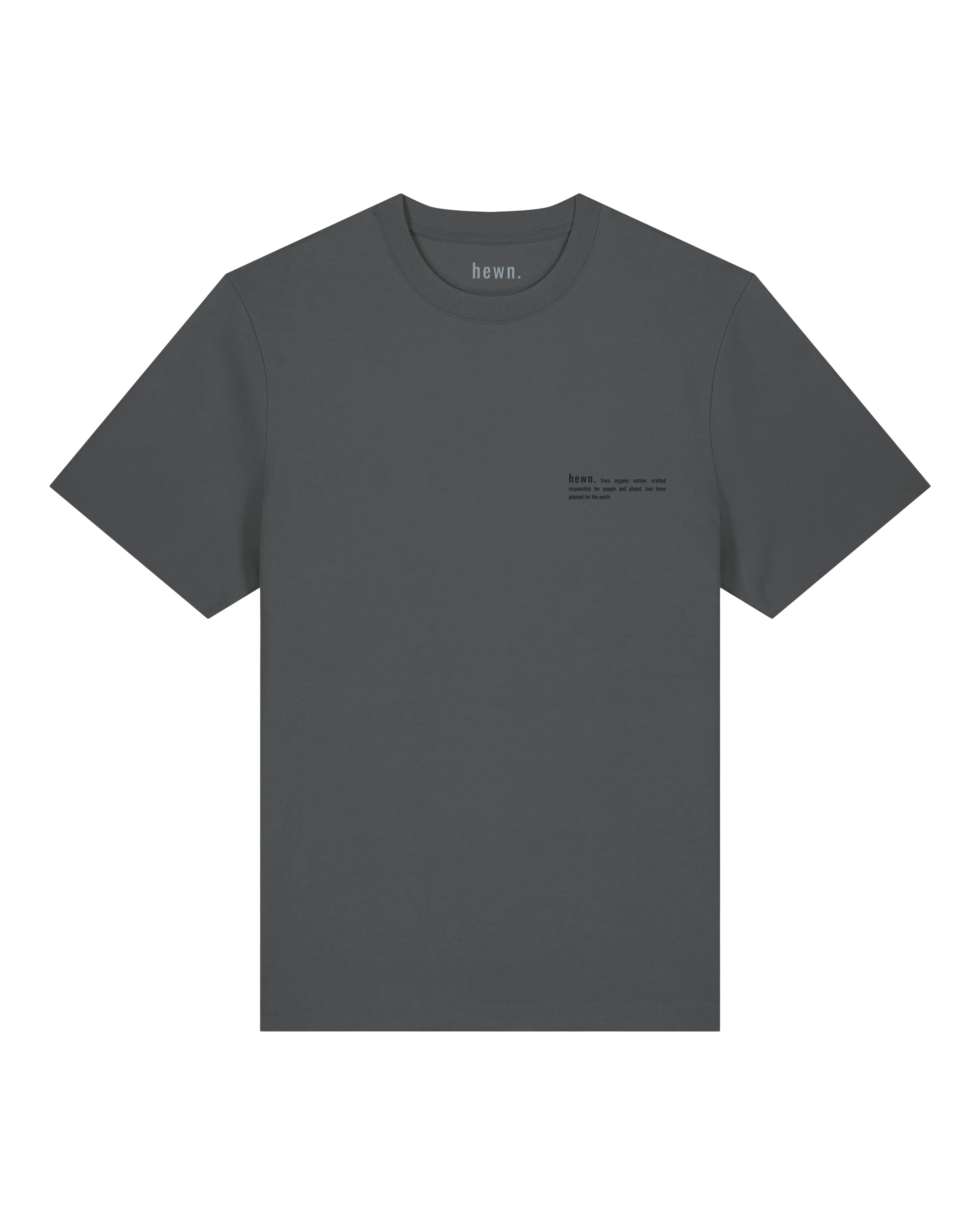 Men's Organic Cotton Relaxed Fit T-shirt | Anthracite