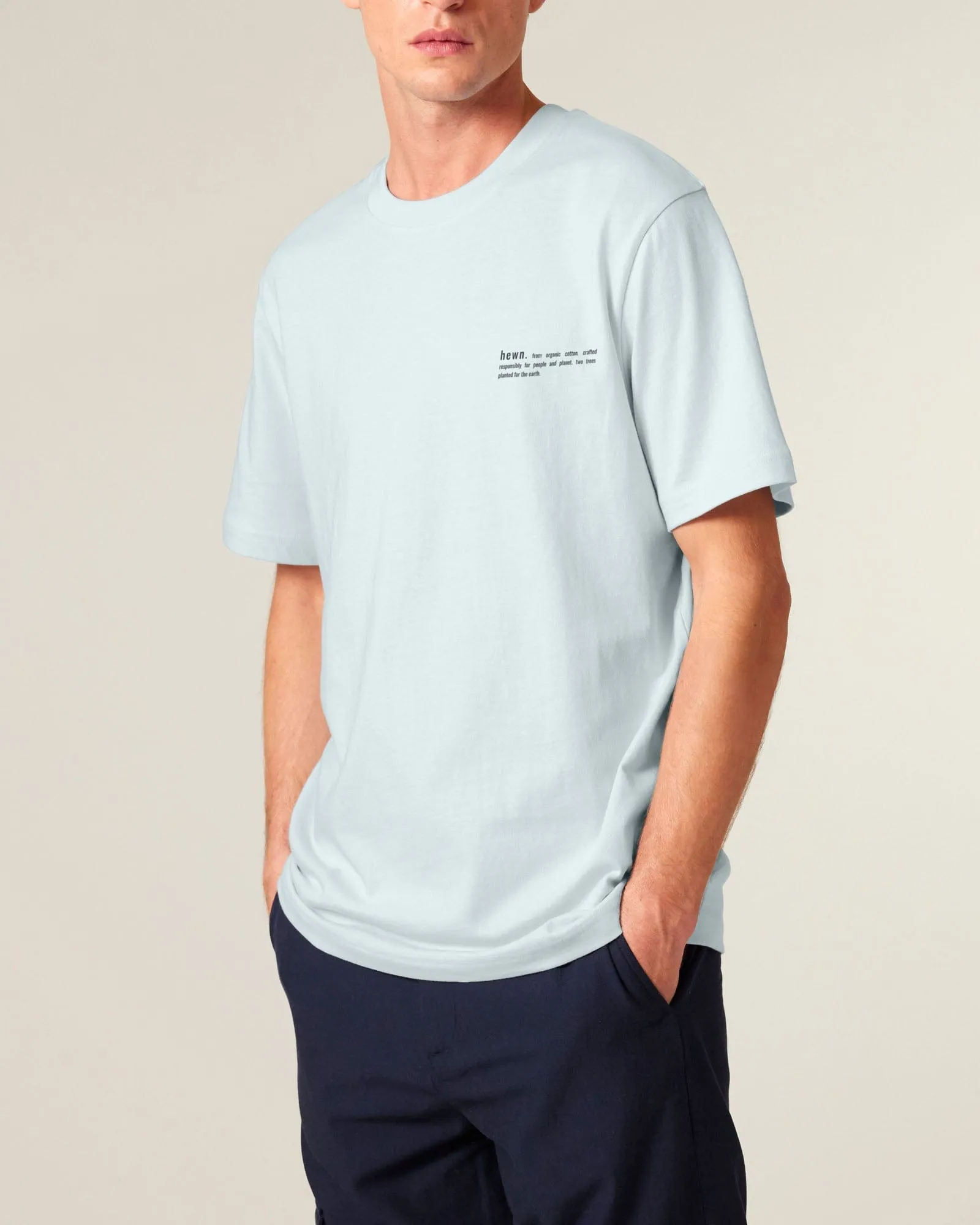 Men's Organic Cotton Relaxed Fit T-shirt | Blue Ice