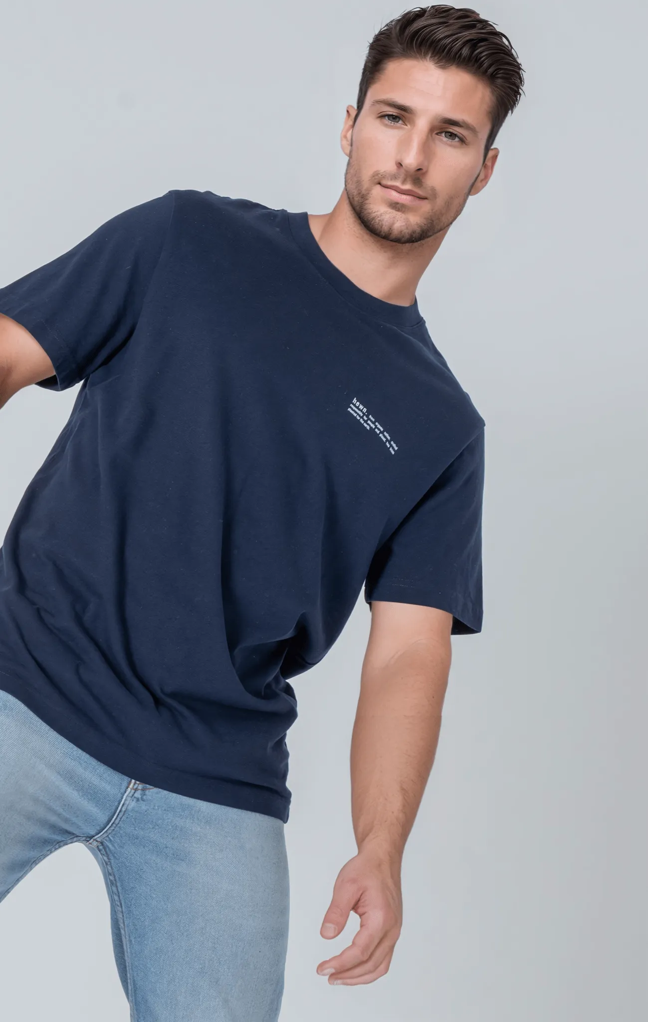 Men's Organic Cotton Relaxed Fit T-shirt | Midnight Navy Blue