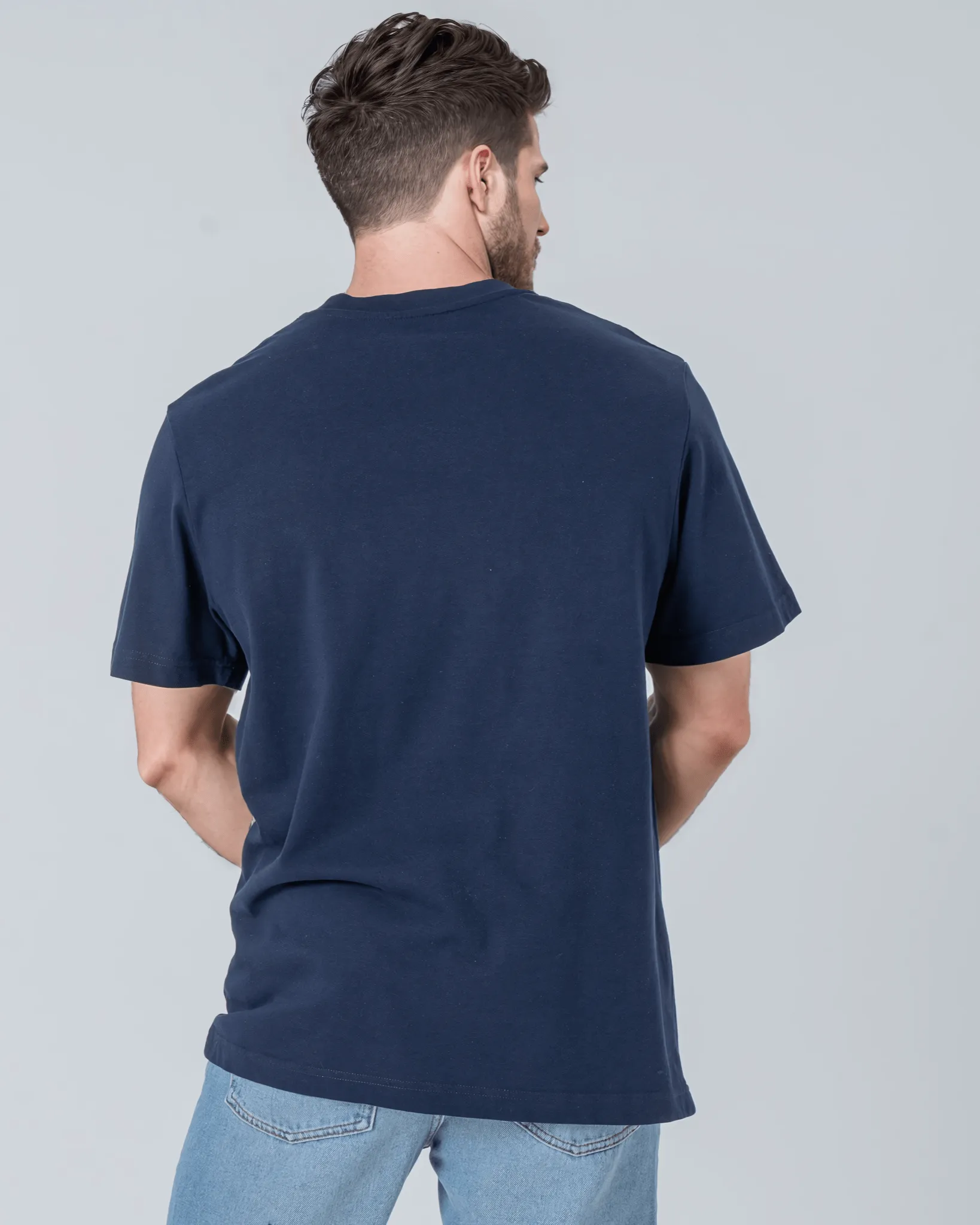 Men's Organic Cotton Relaxed Fit T-shirt | Midnight Navy Blue