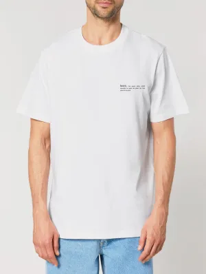 Men's Organic Cotton Relaxed Fit T-shirt | Snow White