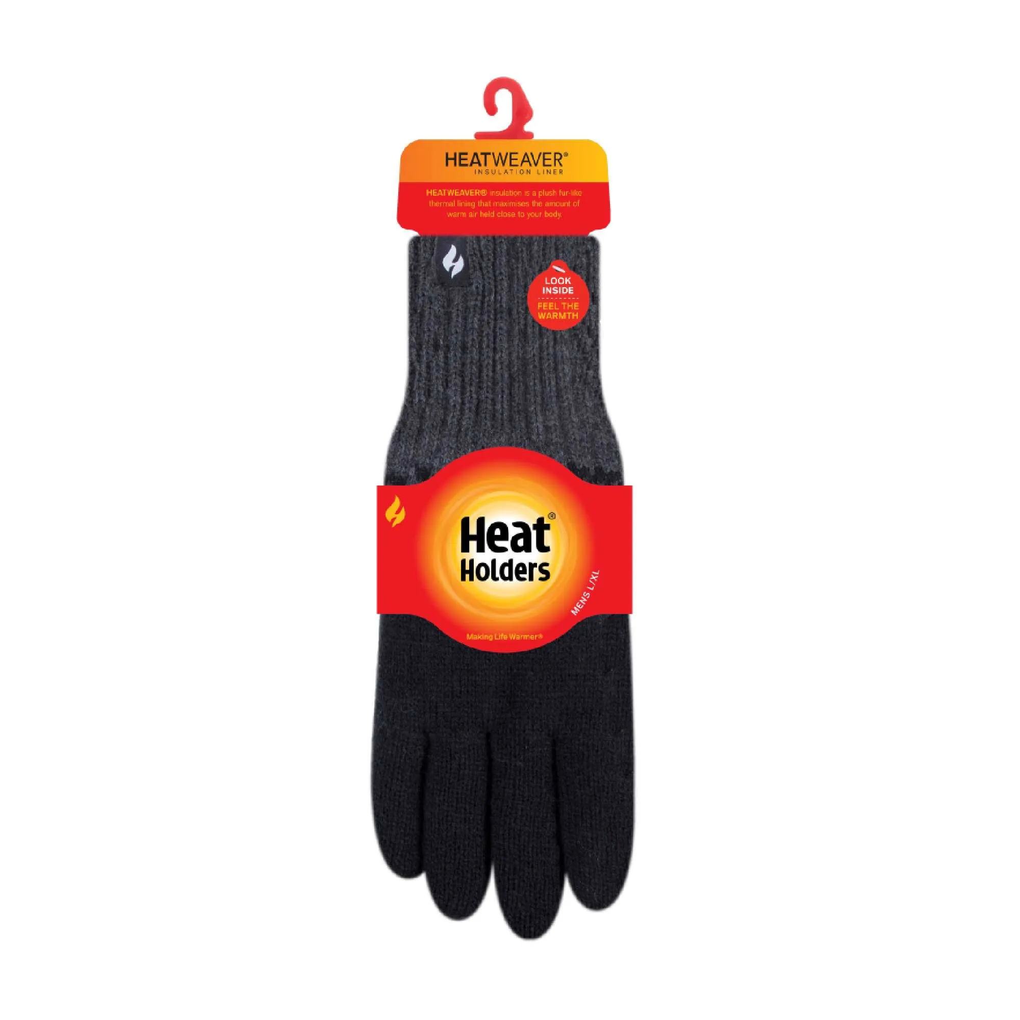 Mens Patterned Fleece Lined Thermal Gloves for Winter