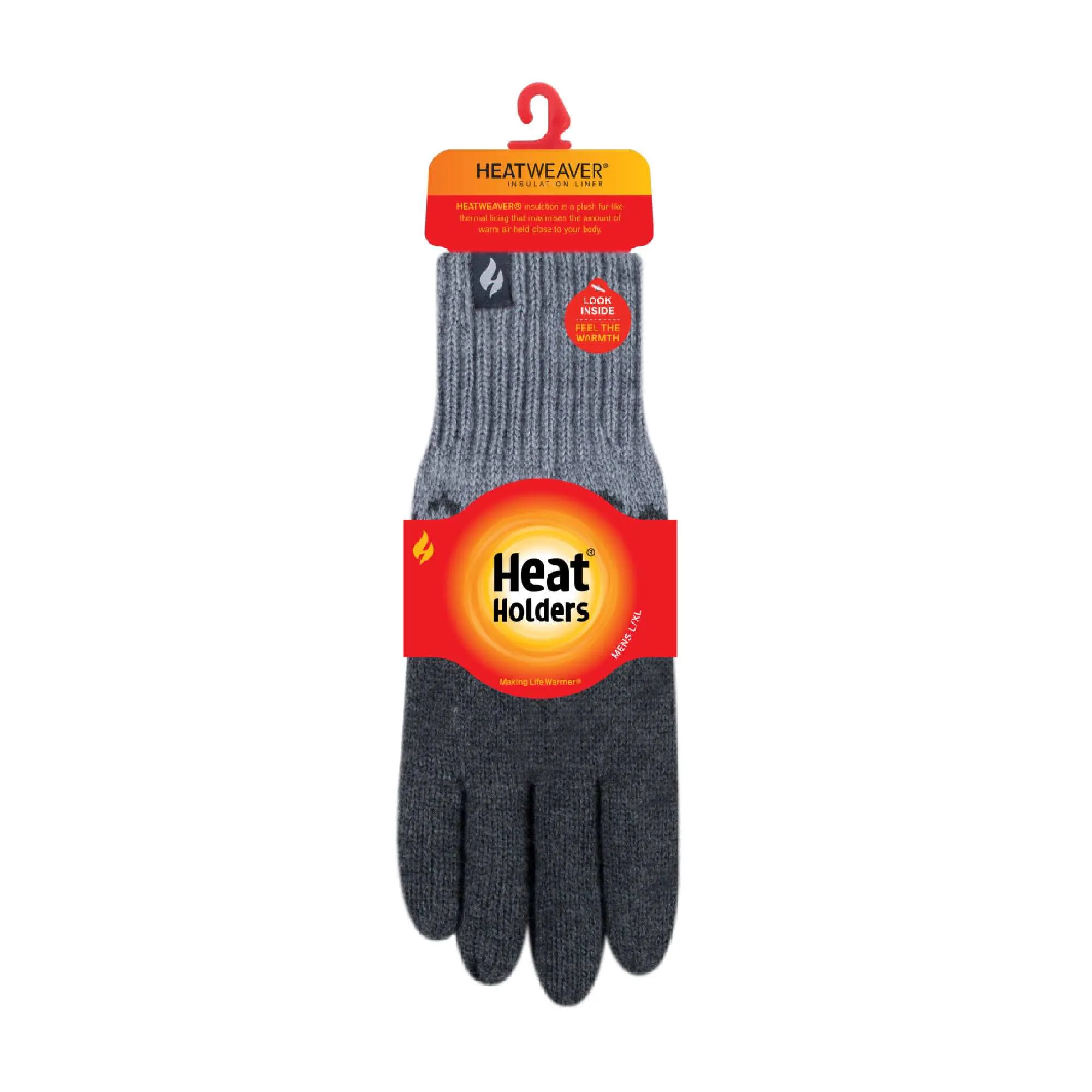 Mens Patterned Fleece Lined Thermal Gloves for Winter