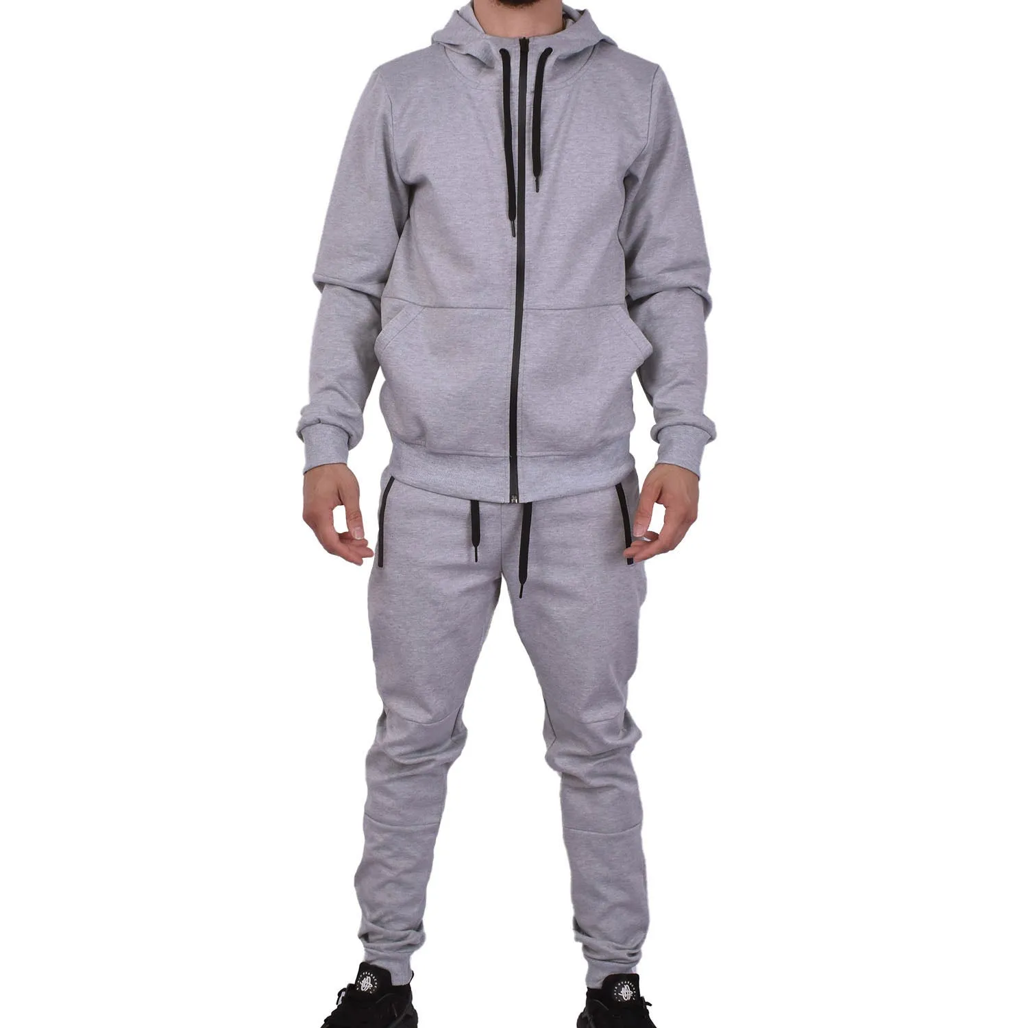 Men's Tech Fleece Tracksuit - Heather Grey
