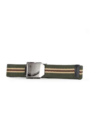 Menswear Fabric Belt - Green