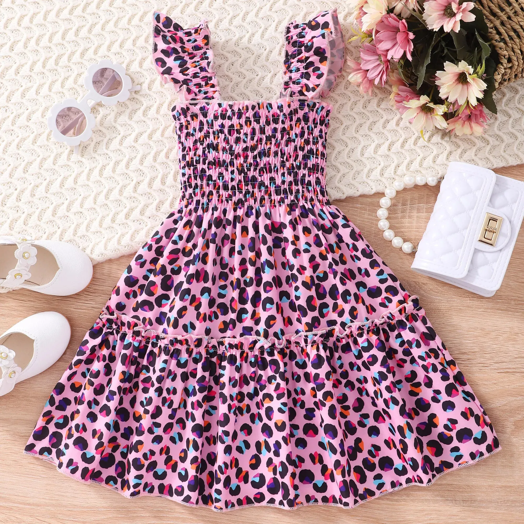 Mermaid Butterfly Rainbow Birthday Party Girls Dresses