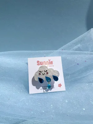 Midnight Rain Hair Clips/Brooch