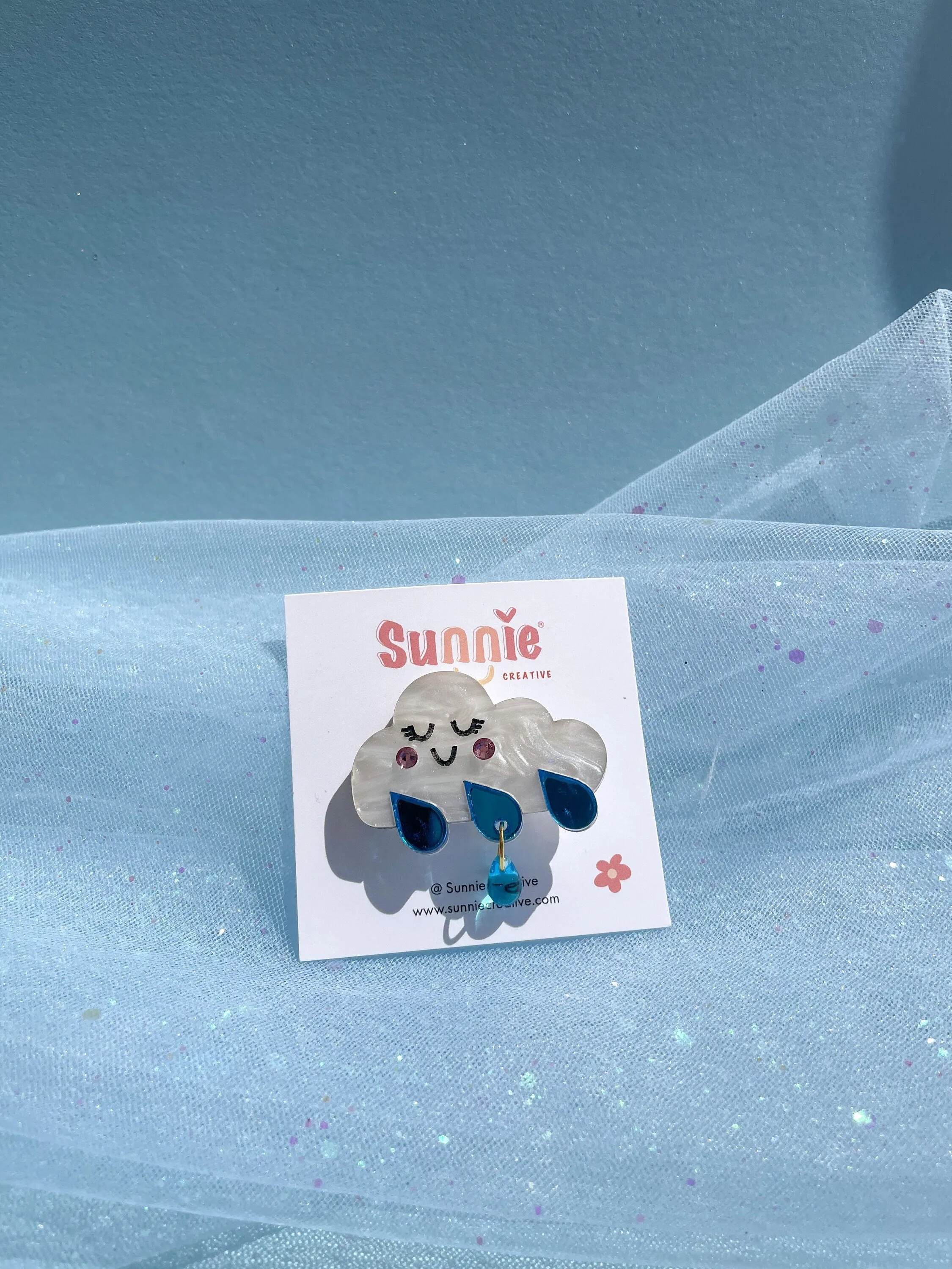 Midnight Rain Hair Clips/Brooch