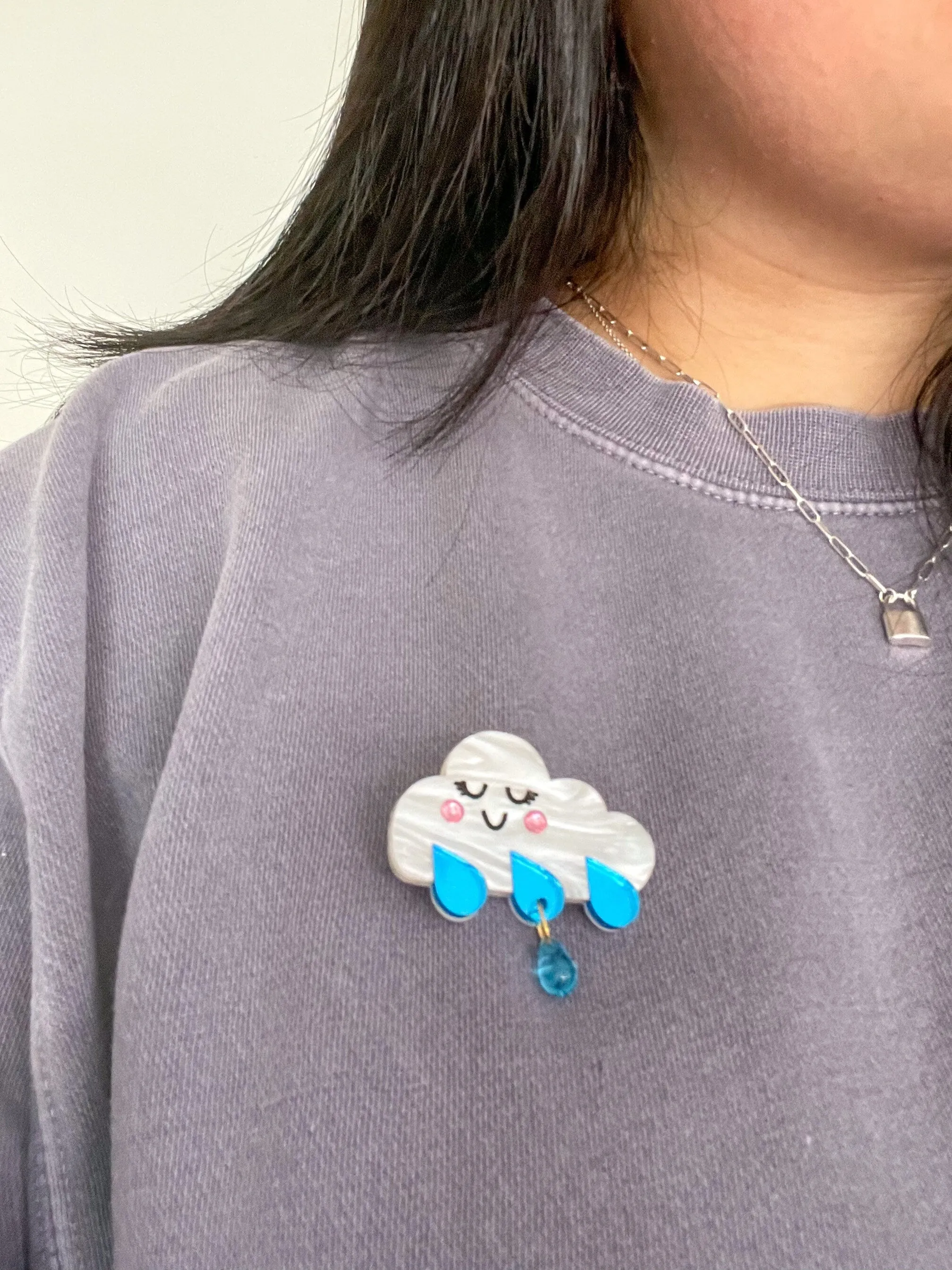 Midnight Rain Hair Clips/Brooch