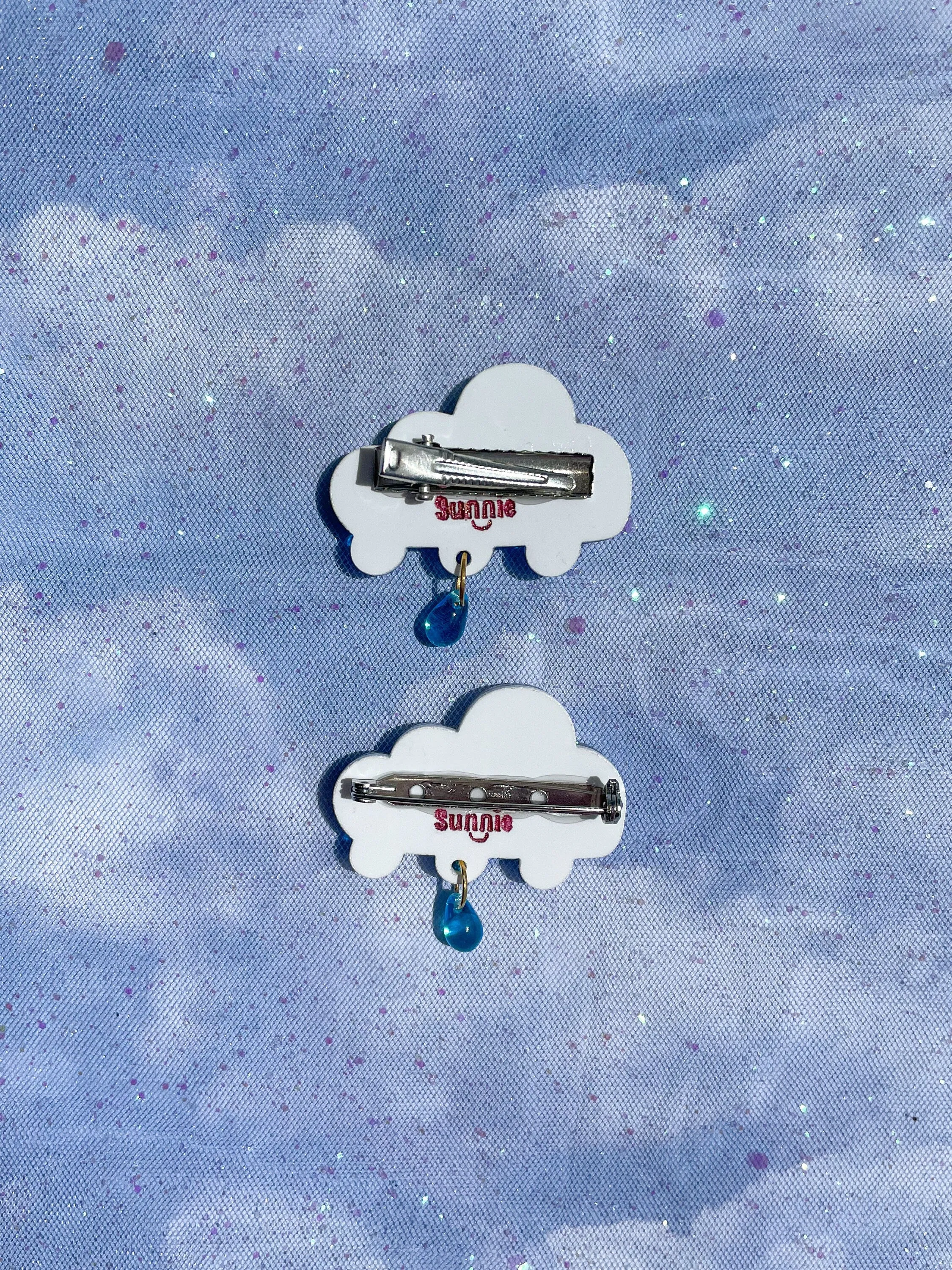 Midnight Rain Hair Clips/Brooch