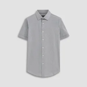 Miles Diagonal Pin Stripe OoohCotton Short Sleeve Shirt