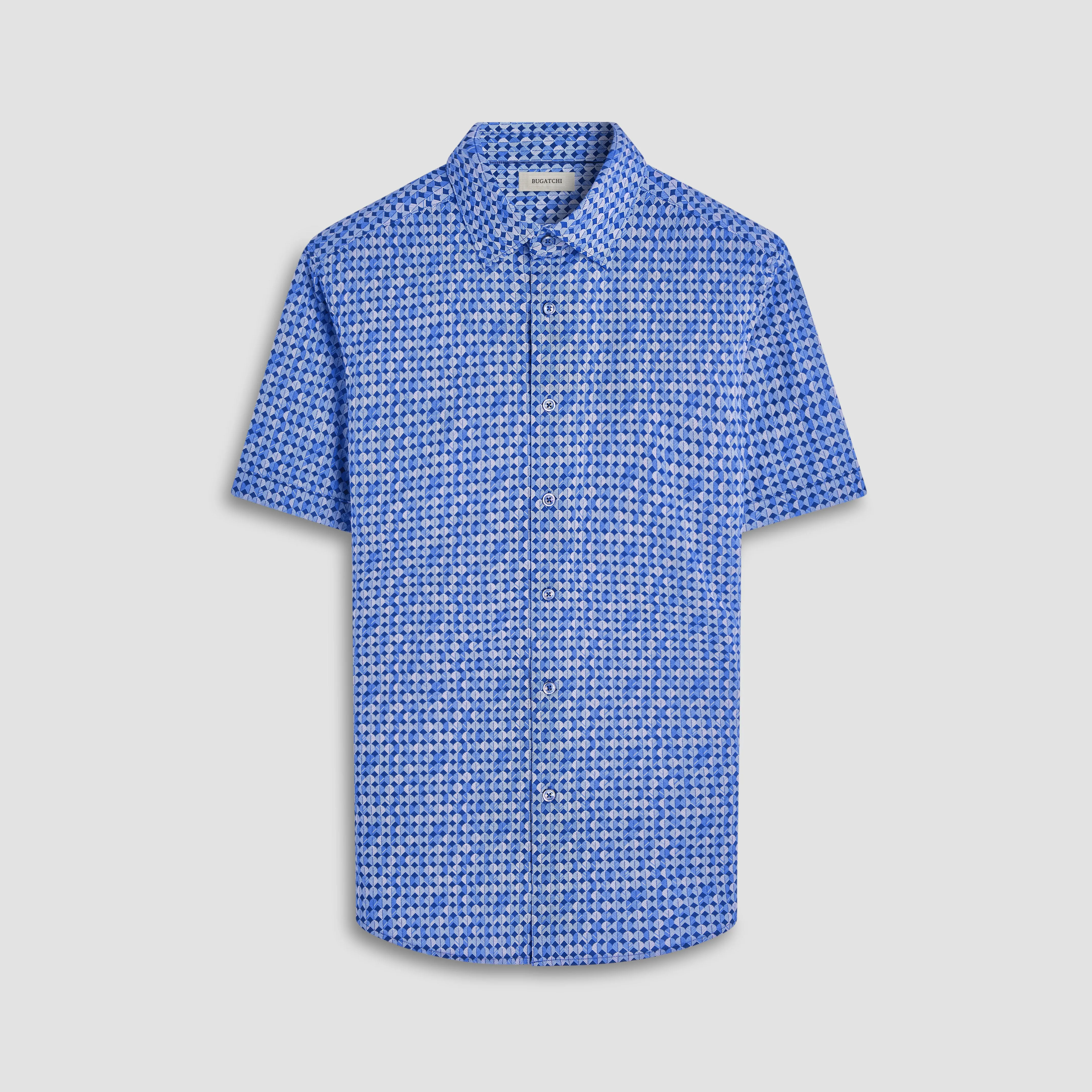 Miles Geometric OoohCotton Short -Sleeve Shirt