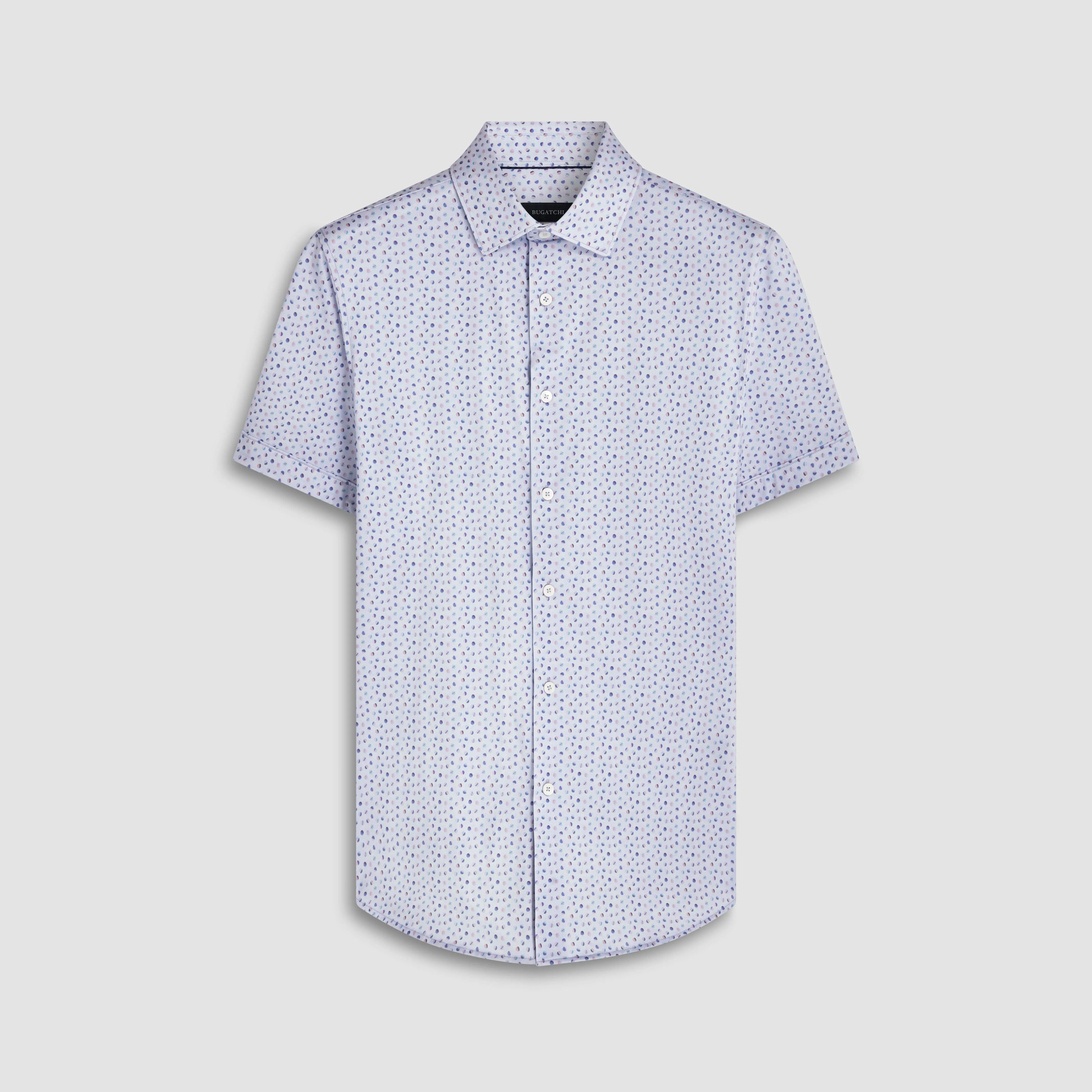 Miles Geometric OoohCotton Short Sleeve Shirt