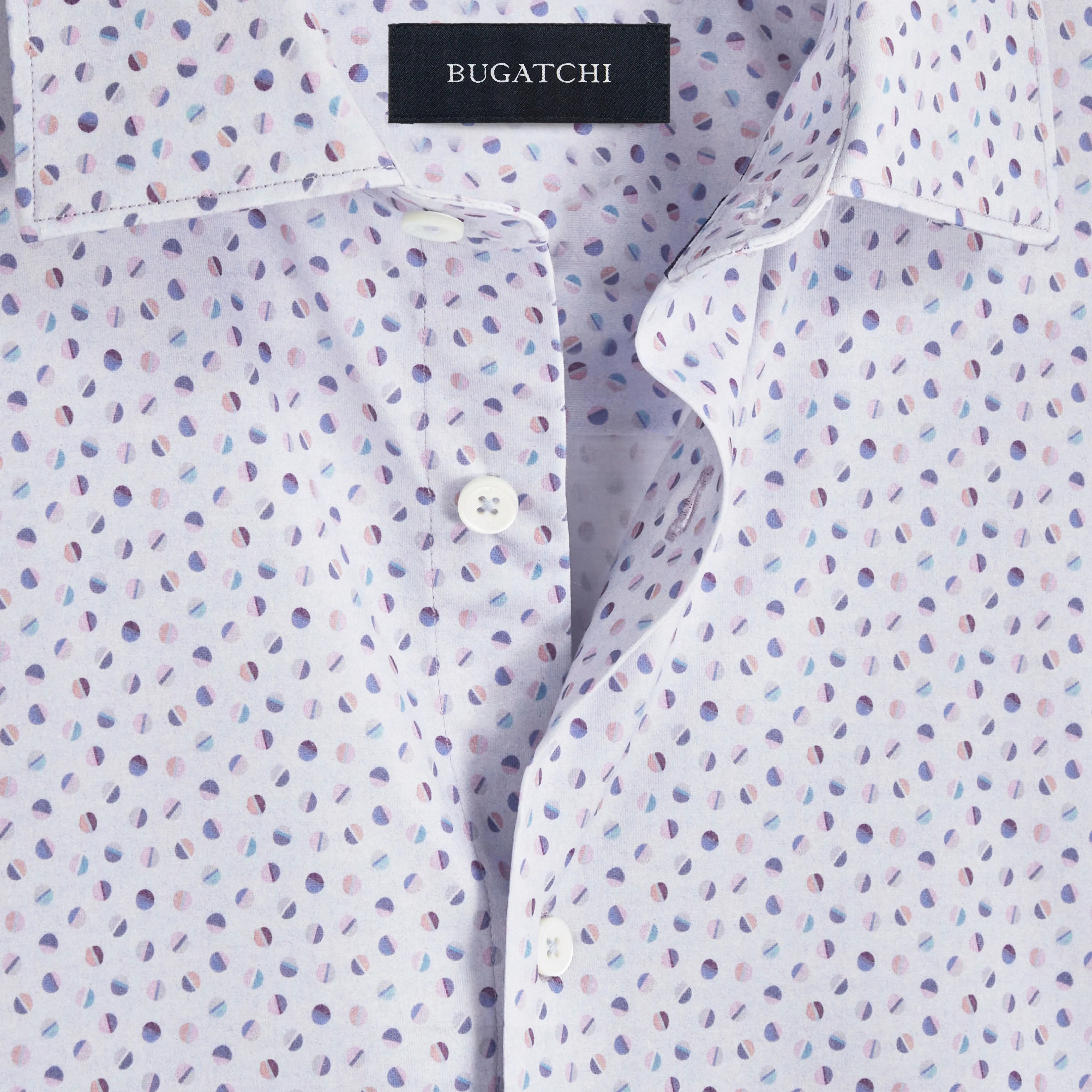 Miles Geometric OoohCotton Short Sleeve Shirt