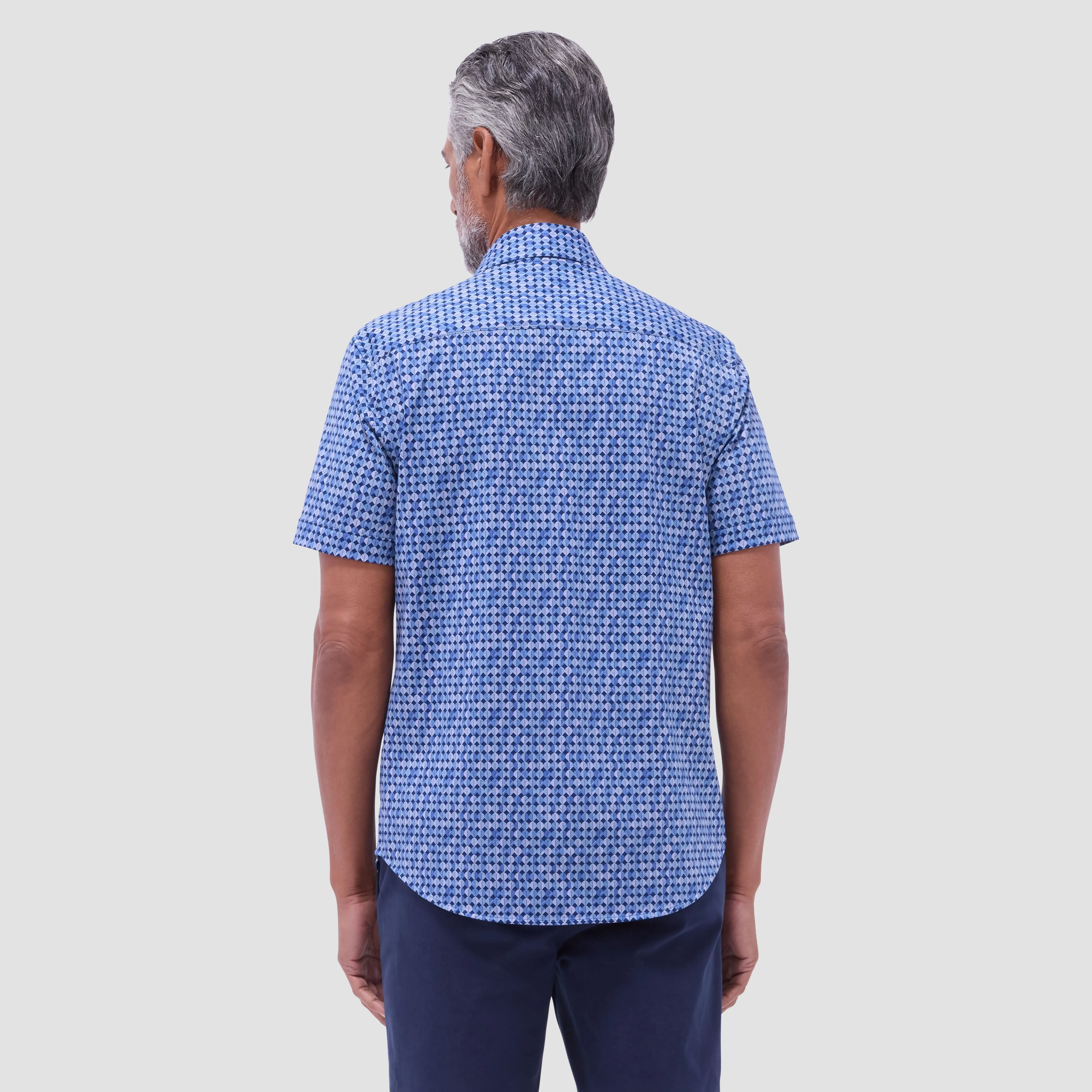 Miles Geometric OoohCotton Short -Sleeve Shirt