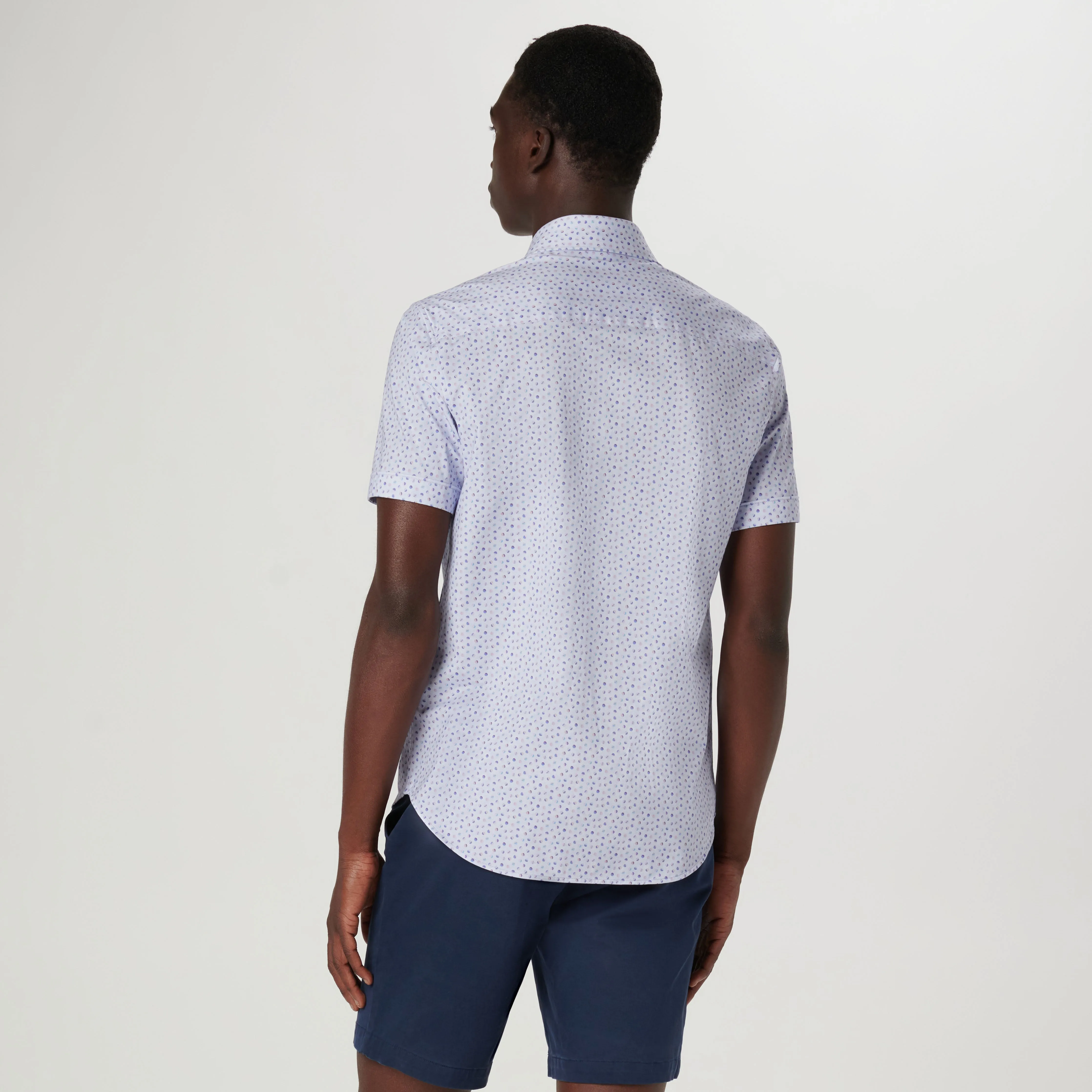 Miles Geometric OoohCotton Short Sleeve Shirt
