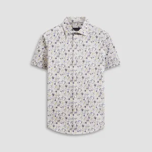 Miles Leaf Print OoohCotton Short Sleeve Shirt