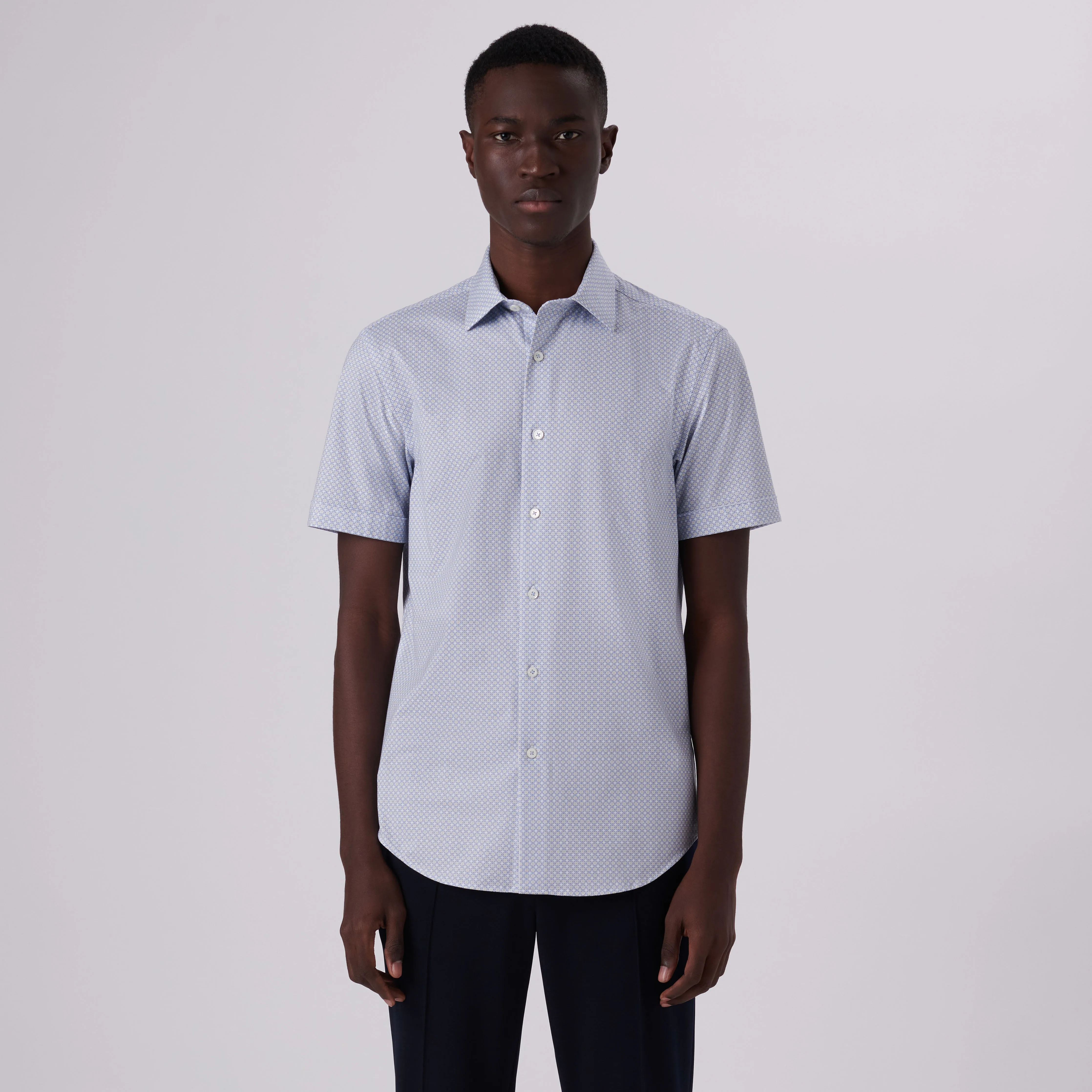 Miles Mandala Print OoohCotton Short Sleeve Shirt