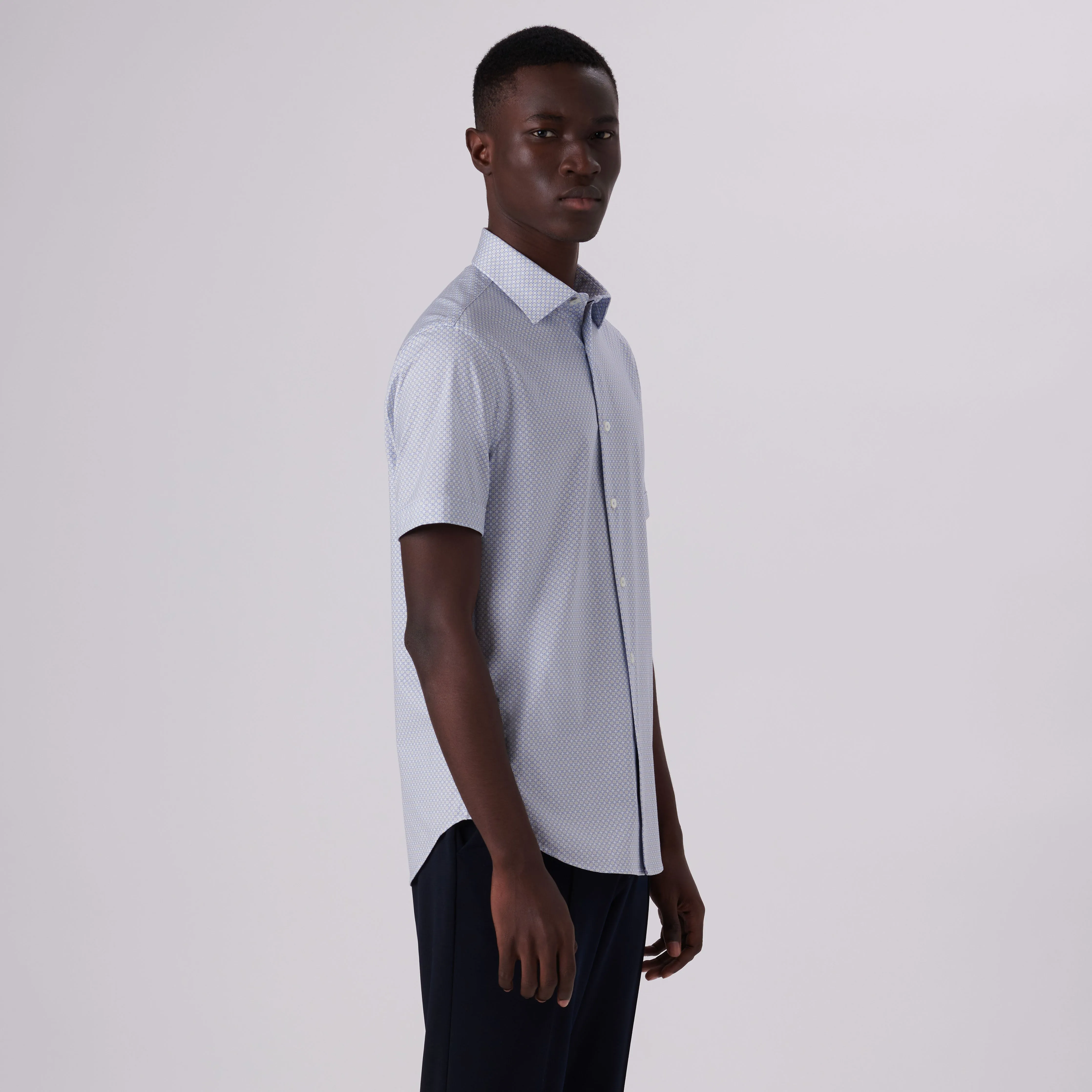Miles Mandala Print OoohCotton Short Sleeve Shirt
