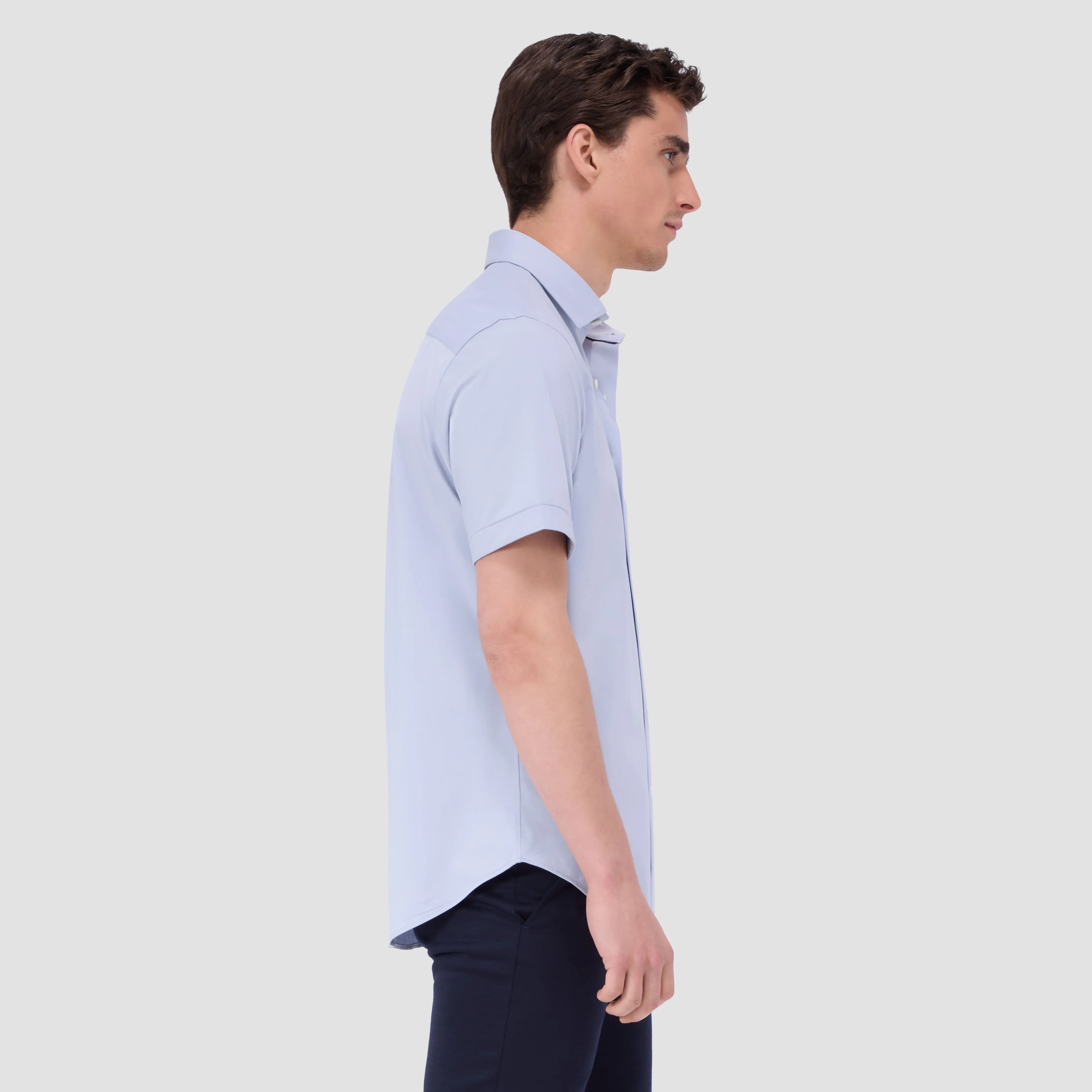 Miles Solid OoohCotton Short Sleeve Shirt