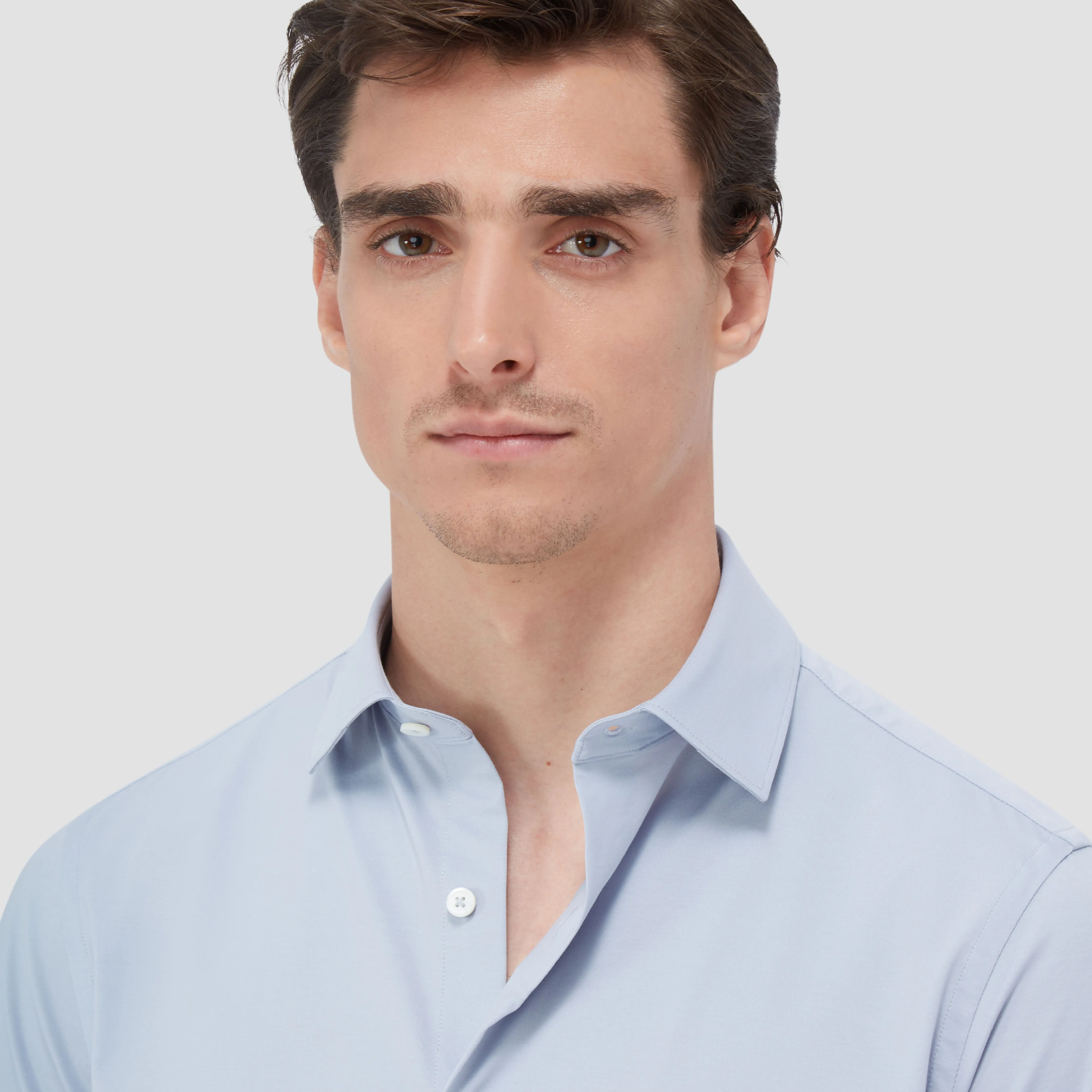 Miles Solid OoohCotton Short Sleeve Shirt