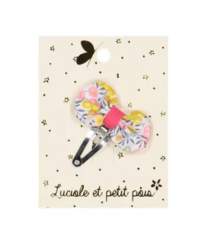 Mini petal hair clip - Liberty Wiltshire lemon curd