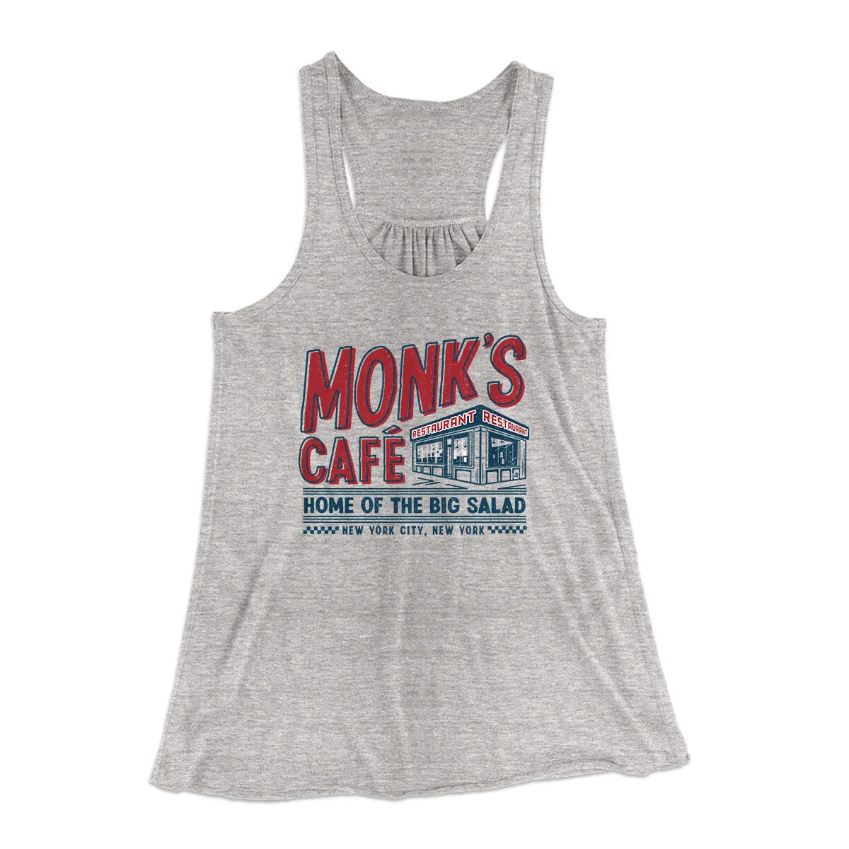 Monk's Cafe Women's Flowey Racerback Tank Top