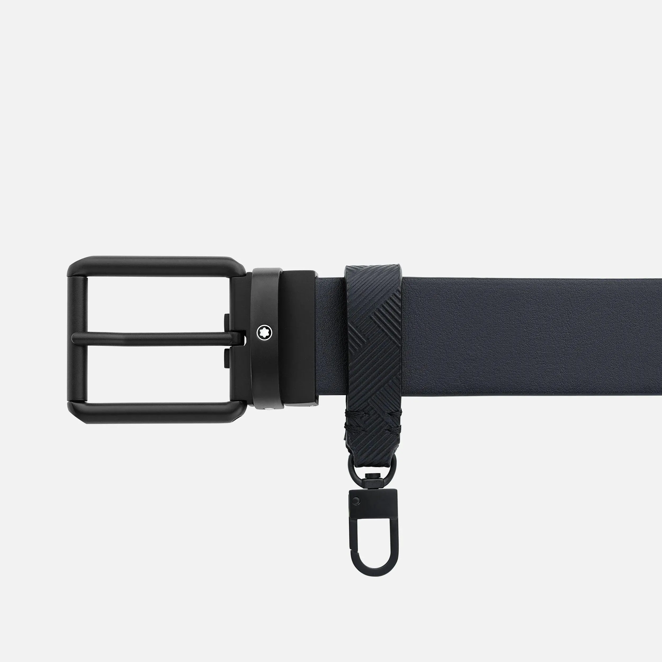Montblanc 35mm belt Black Pvd Black Leather Black Extreme 3.0/Smooth Black 131183