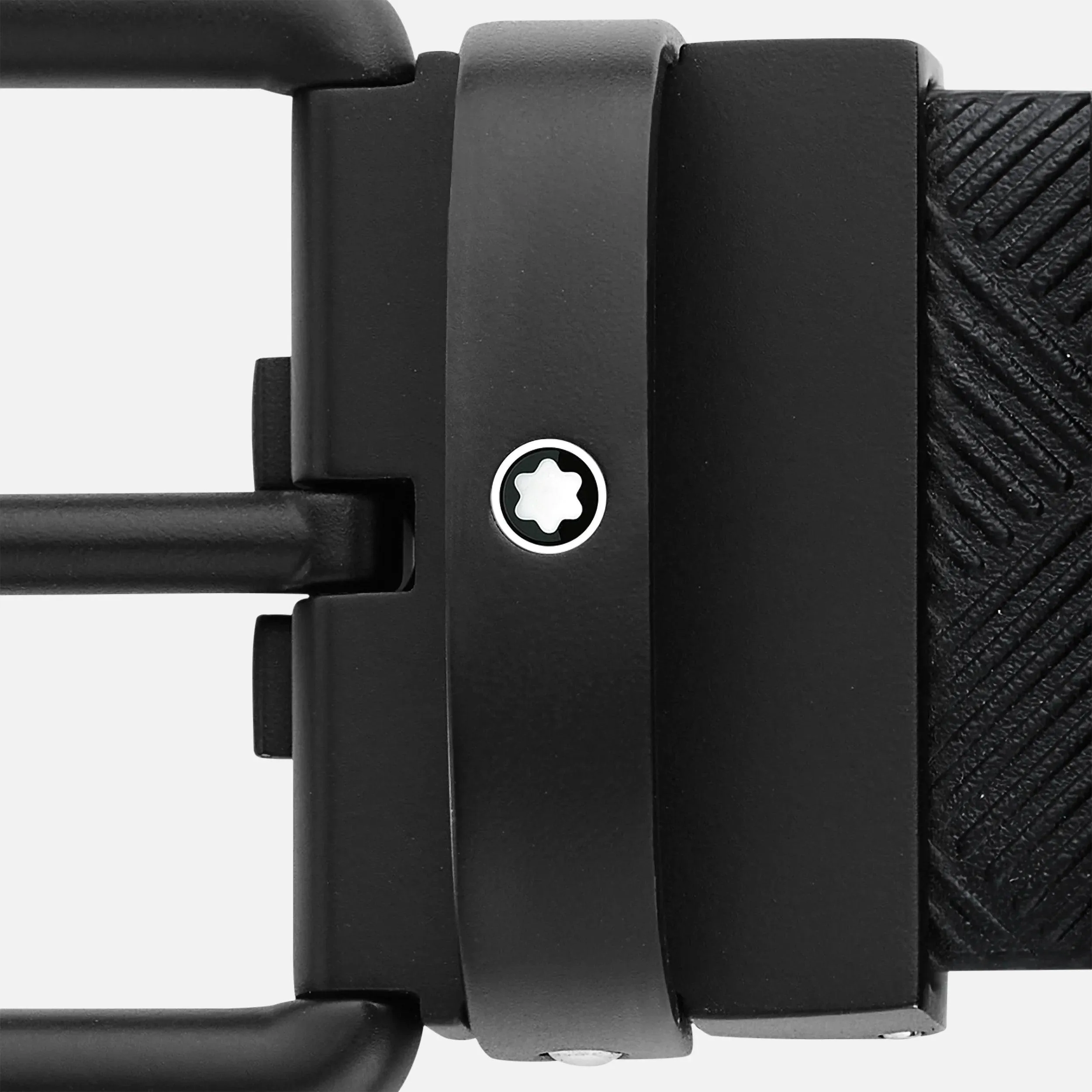 Montblanc 35mm belt Black Pvd Black Leather Black Extreme 3.0/Smooth Black 131183