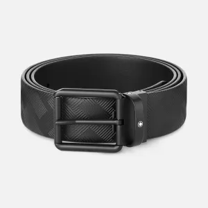 Montblanc 35mm belt Black Pvd Black Leather Black Extreme 3.0/Smooth Black 131183