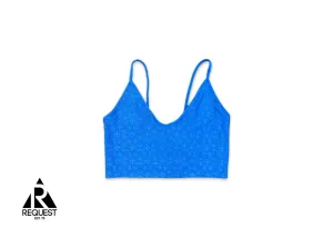 Motif Spaghetti Strap Top "Blue" (W)
