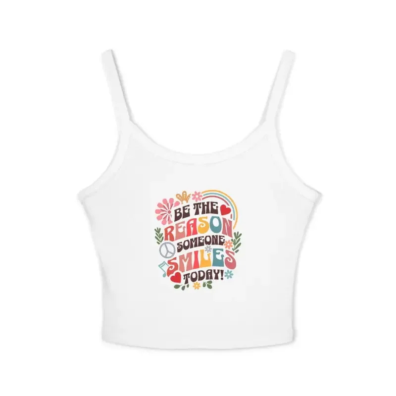 Motivational Spaghetti Strap Tank Inspire Smiles